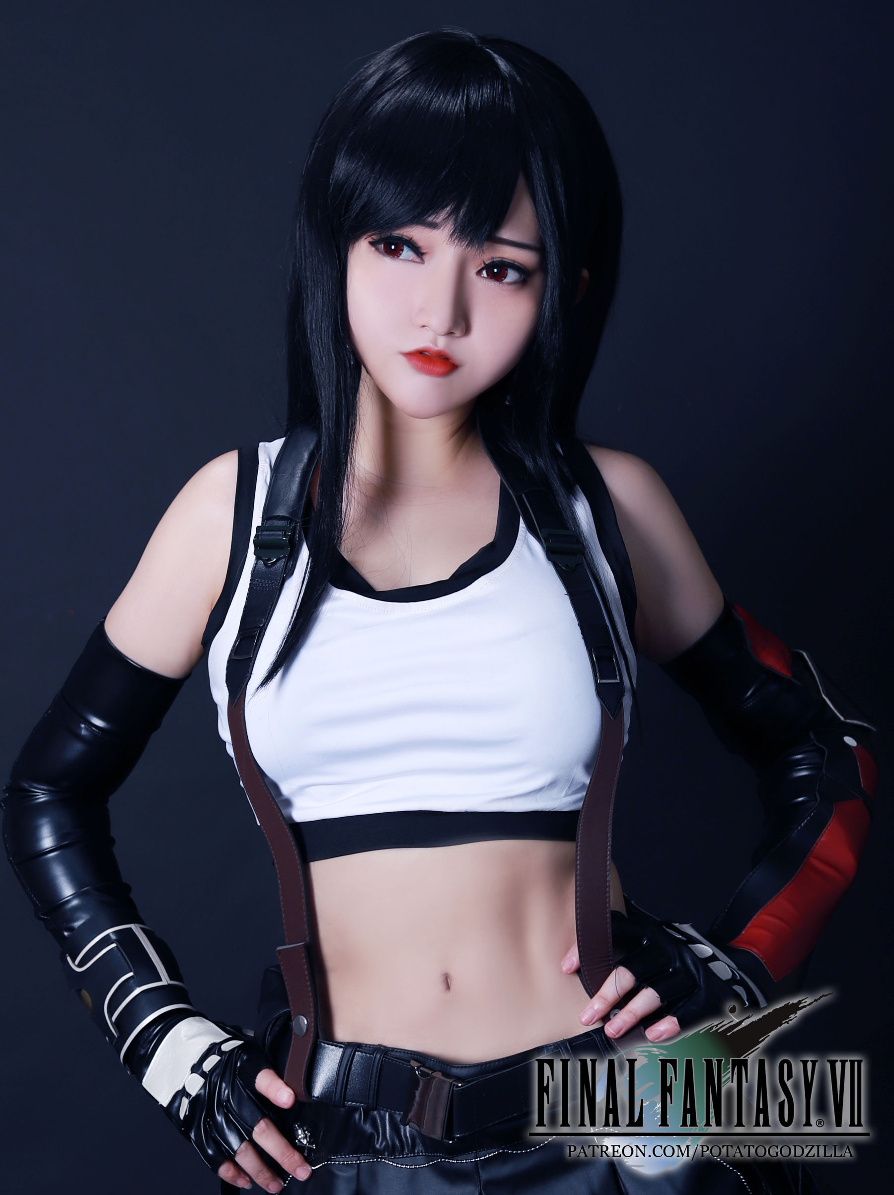 Coser小姐姐Potato Godzilla – Tifa Cosplay-第46张