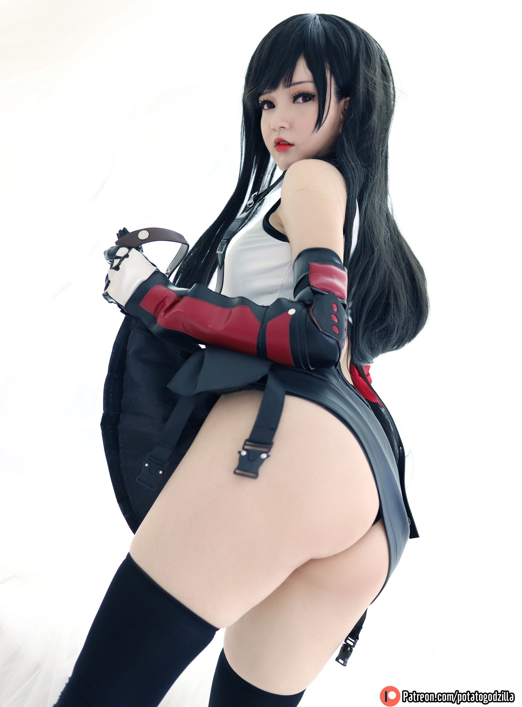 Coser小姐姐Potato Godzilla – Tifa Cosplay-第74张