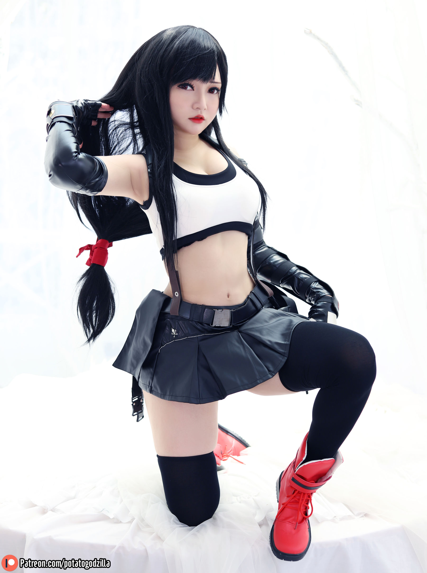 Coser小姐姐Potato Godzilla – Tifa Cosplay-第67张