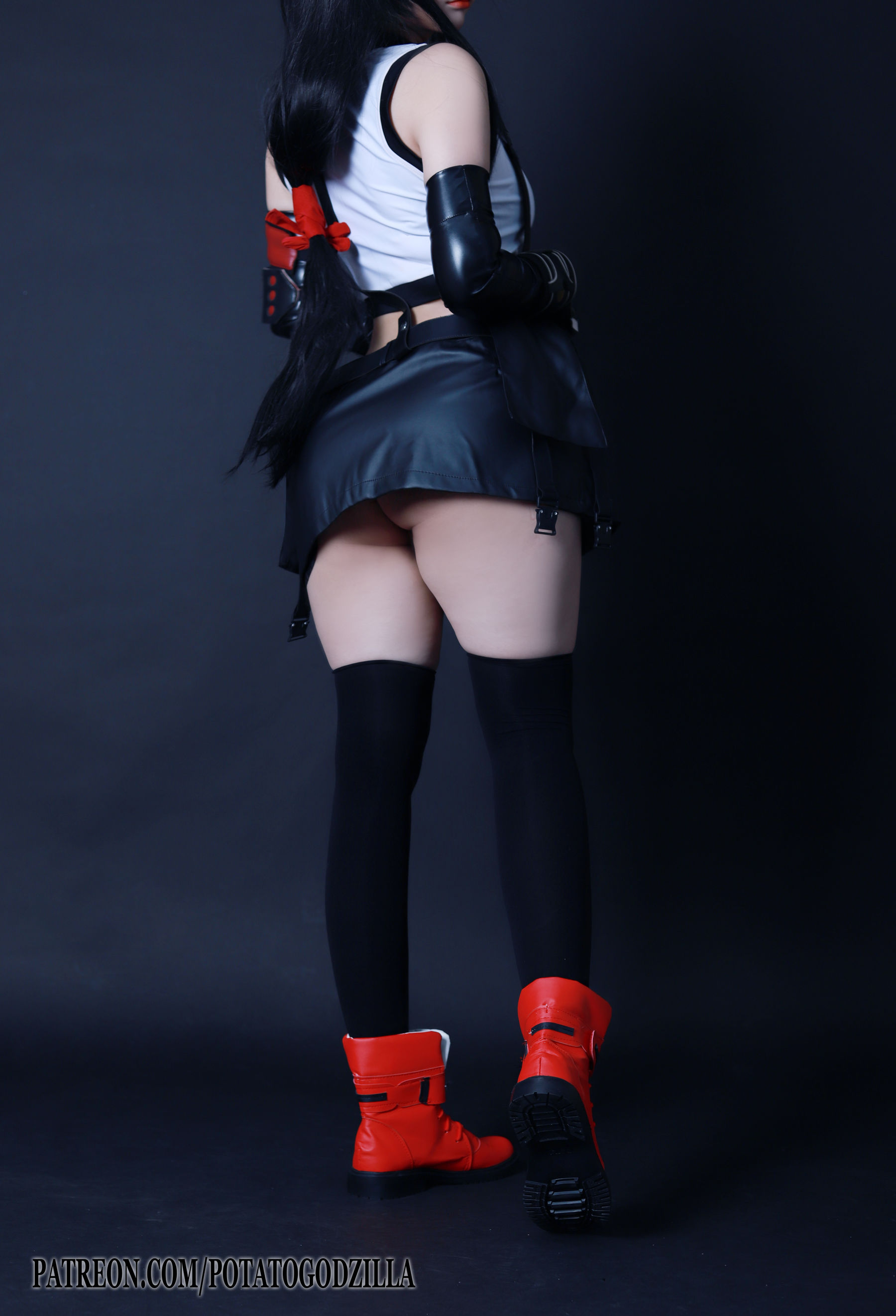 Coser小姐姐Potato Godzilla – Tifa Cosplay-第52张