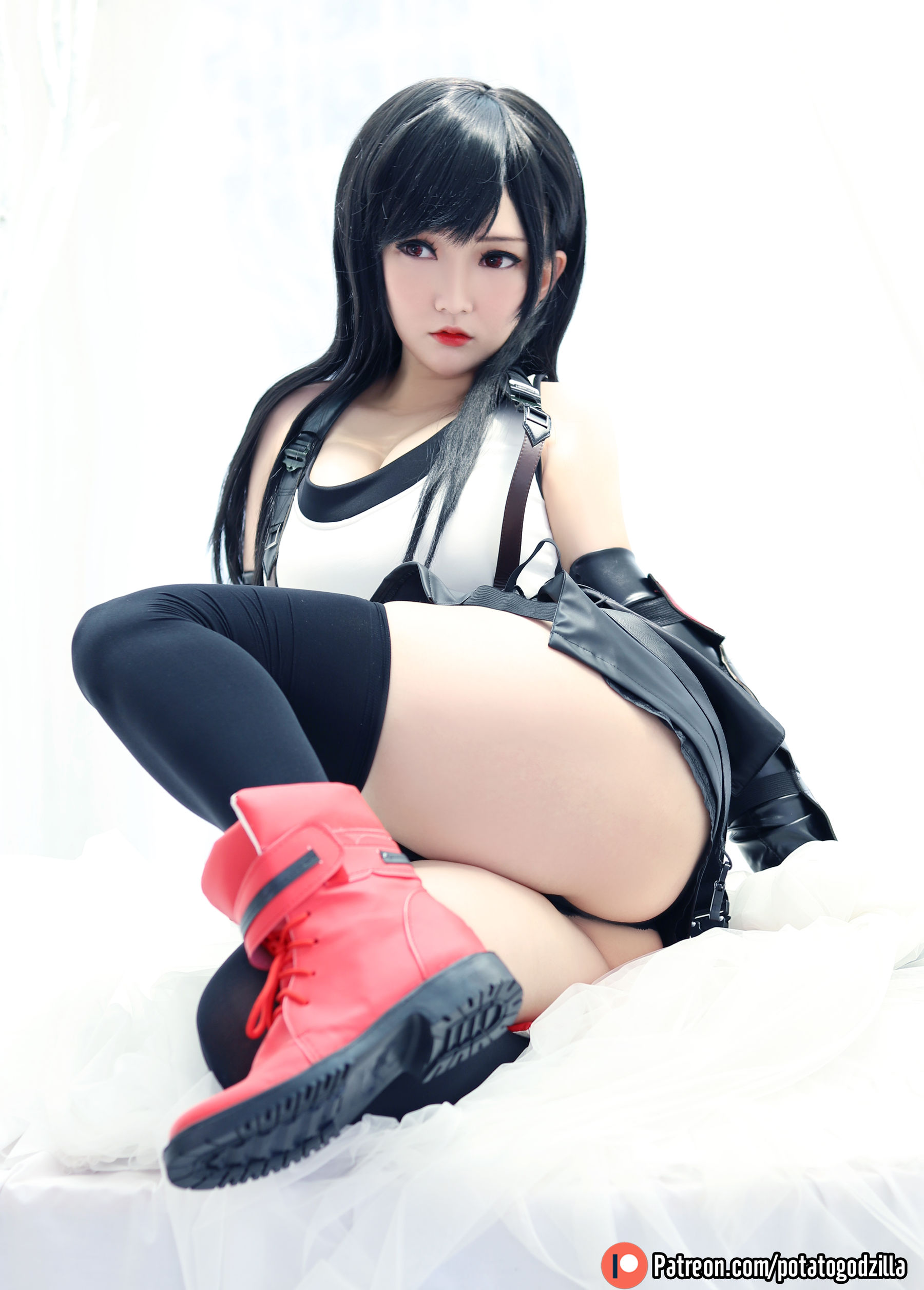 Coser小姐姐Potato Godzilla – Tifa Cosplay-第89张