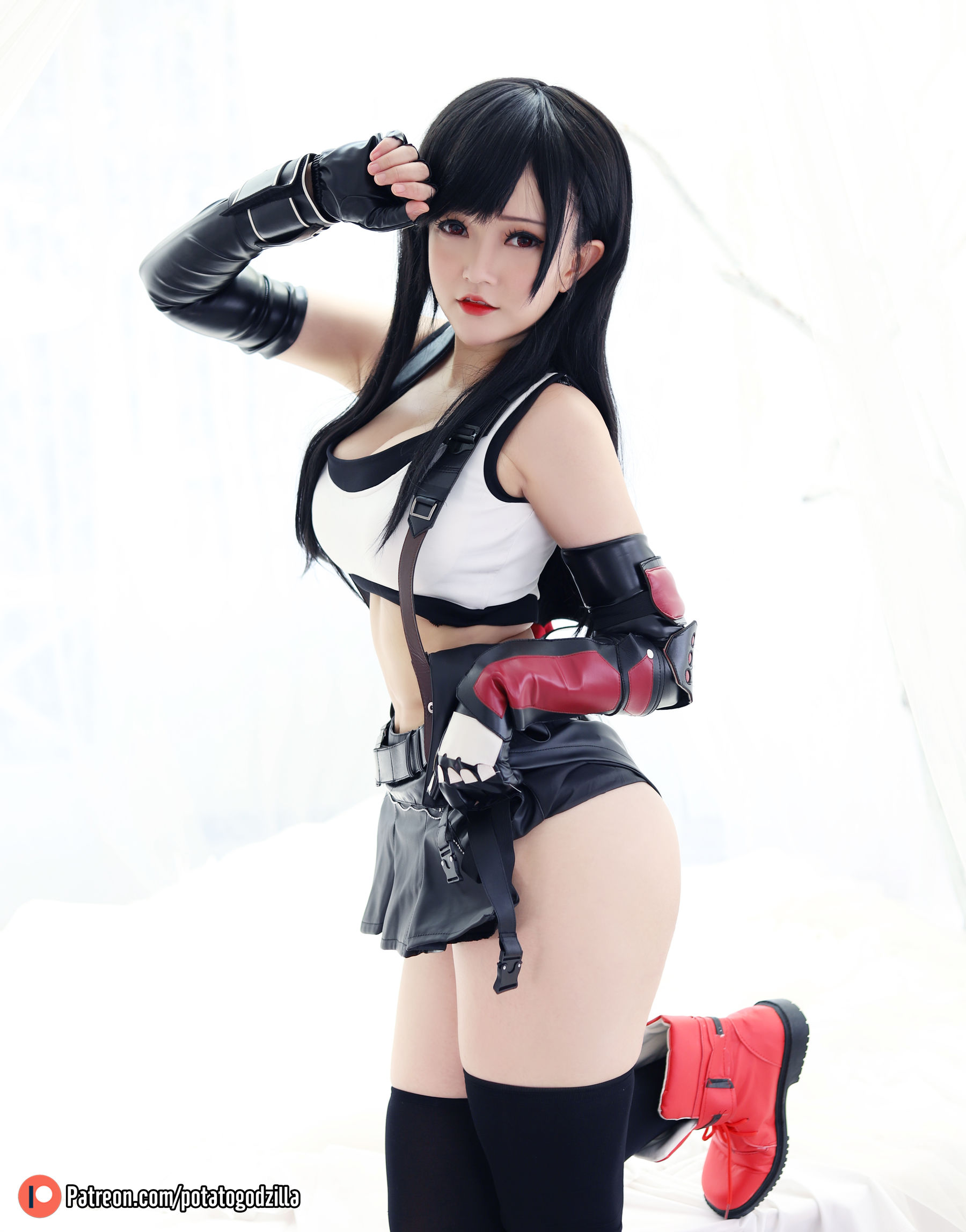 Coser小姐姐Potato Godzilla – Tifa Cosplay-第72张