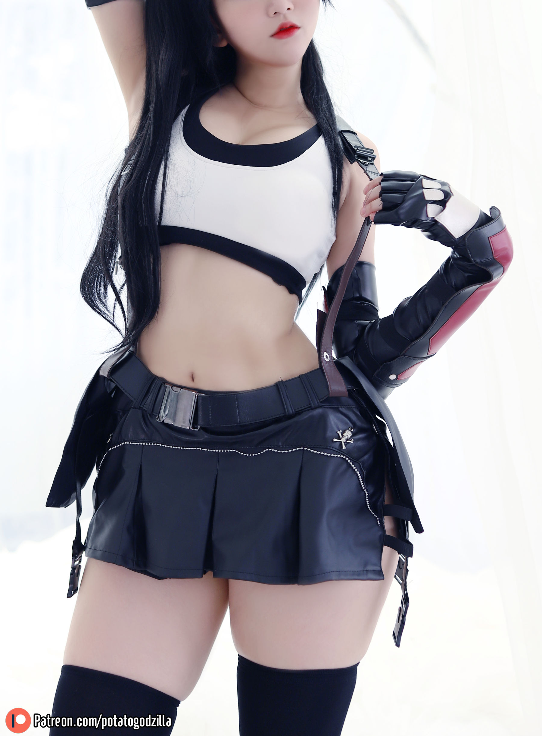 Coser小姐姐Potato Godzilla – Tifa Cosplay-第85张