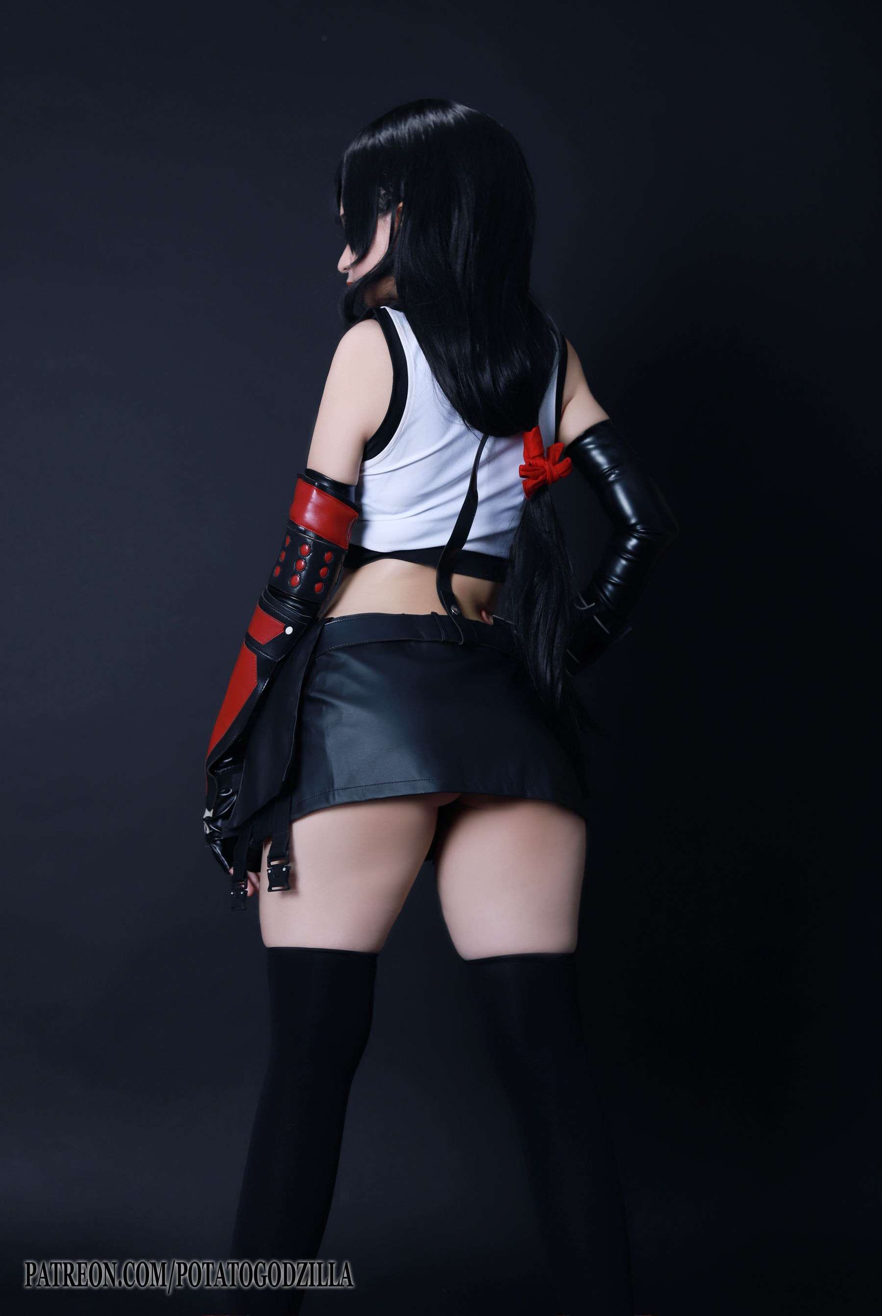 Coser小姐姐Potato Godzilla – Tifa Cosplay-第56张