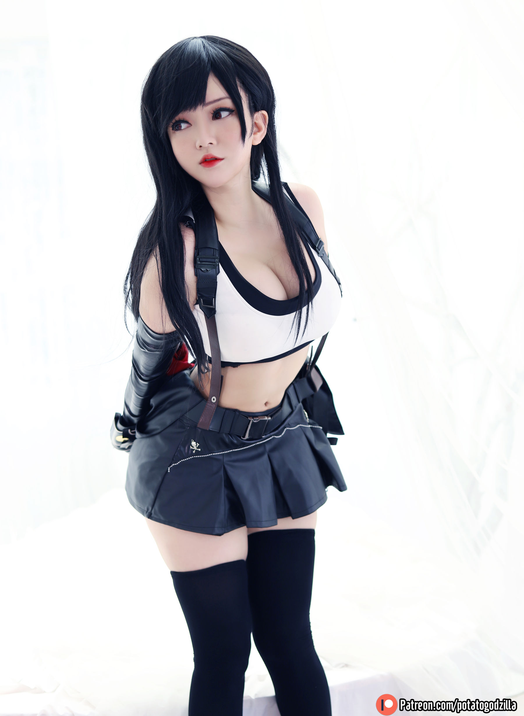 Coser小姐姐Potato Godzilla – Tifa Cosplay-第68张