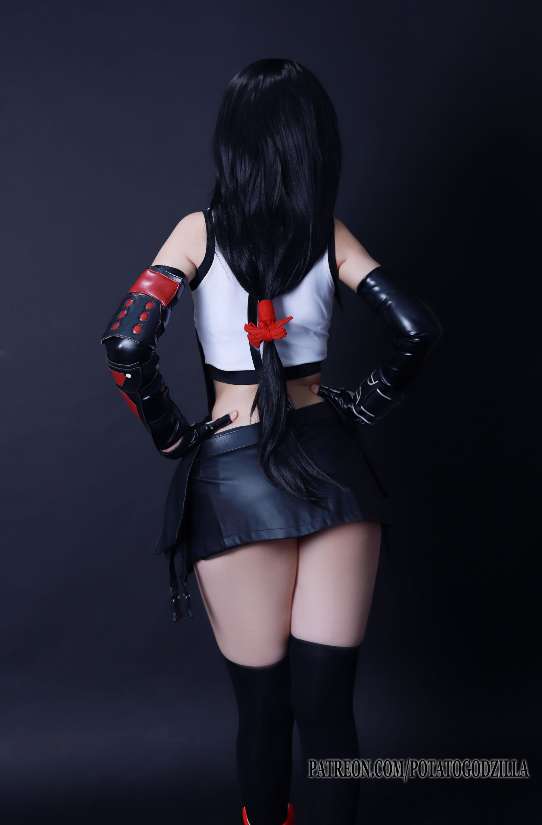 Coser小姐姐Potato Godzilla – Tifa Cosplay-第53张