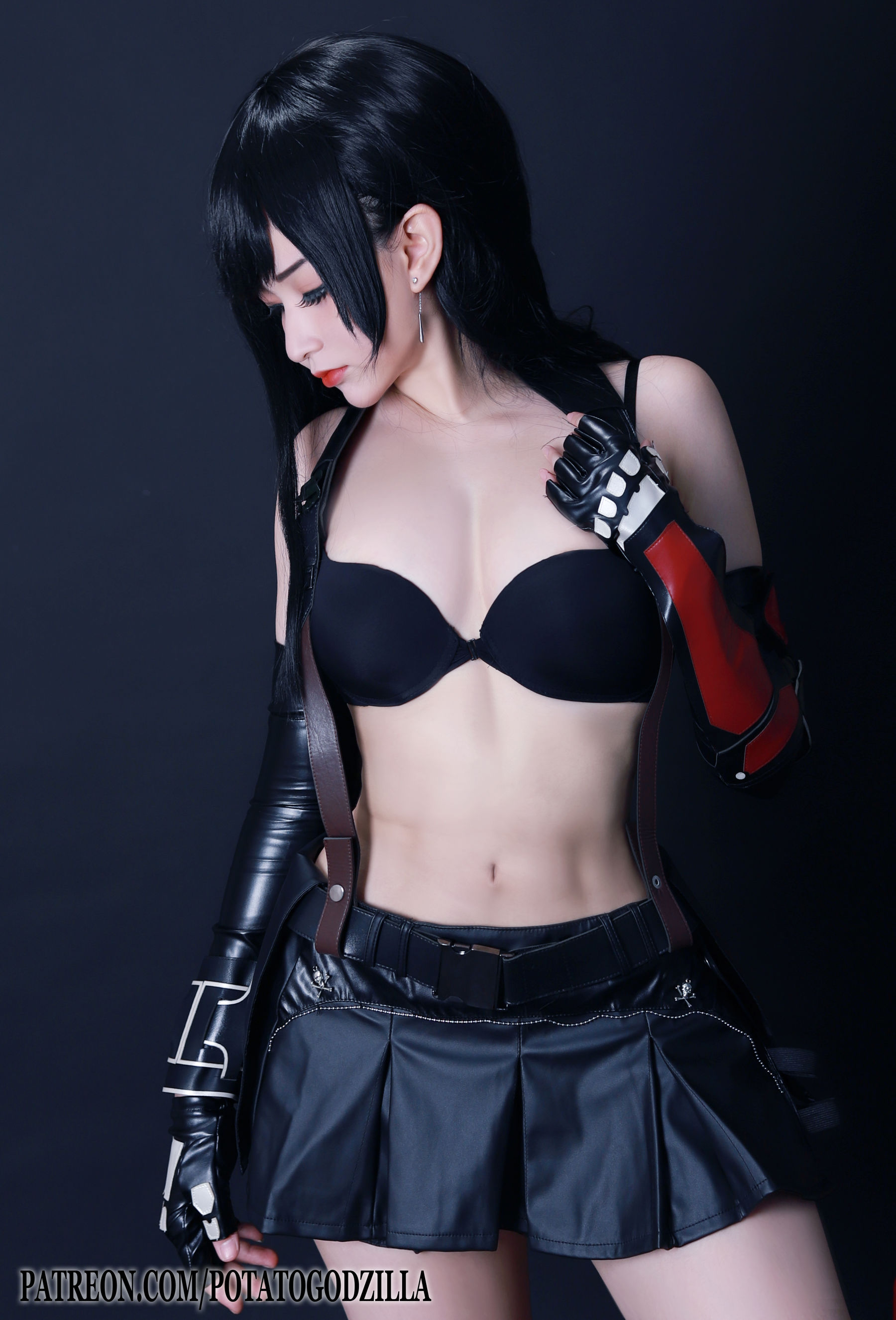 Coser小姐姐Potato Godzilla – Tifa Cosplay-第31张