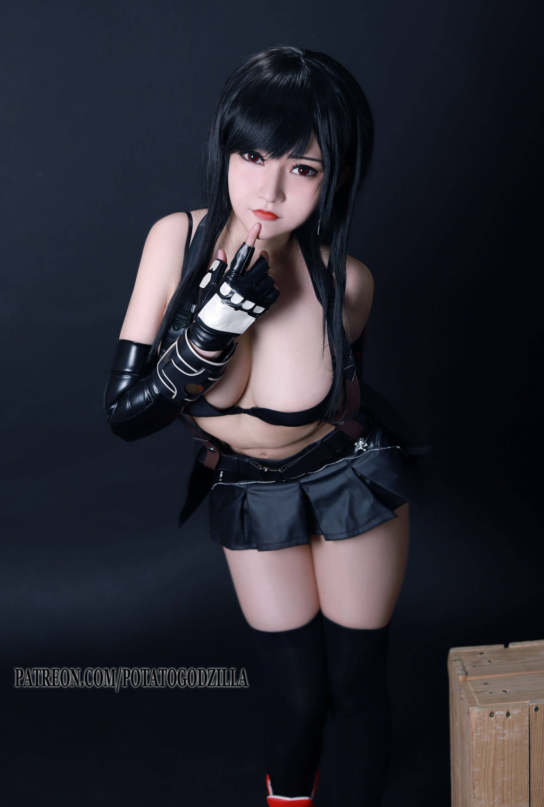 Coser小姐姐Potato Godzilla – Tifa Cosplay-第33张