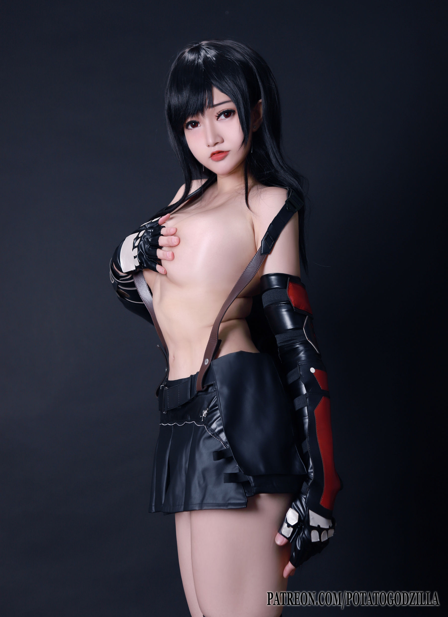 Coser小姐姐Potato Godzilla – Tifa Cosplay-第41张