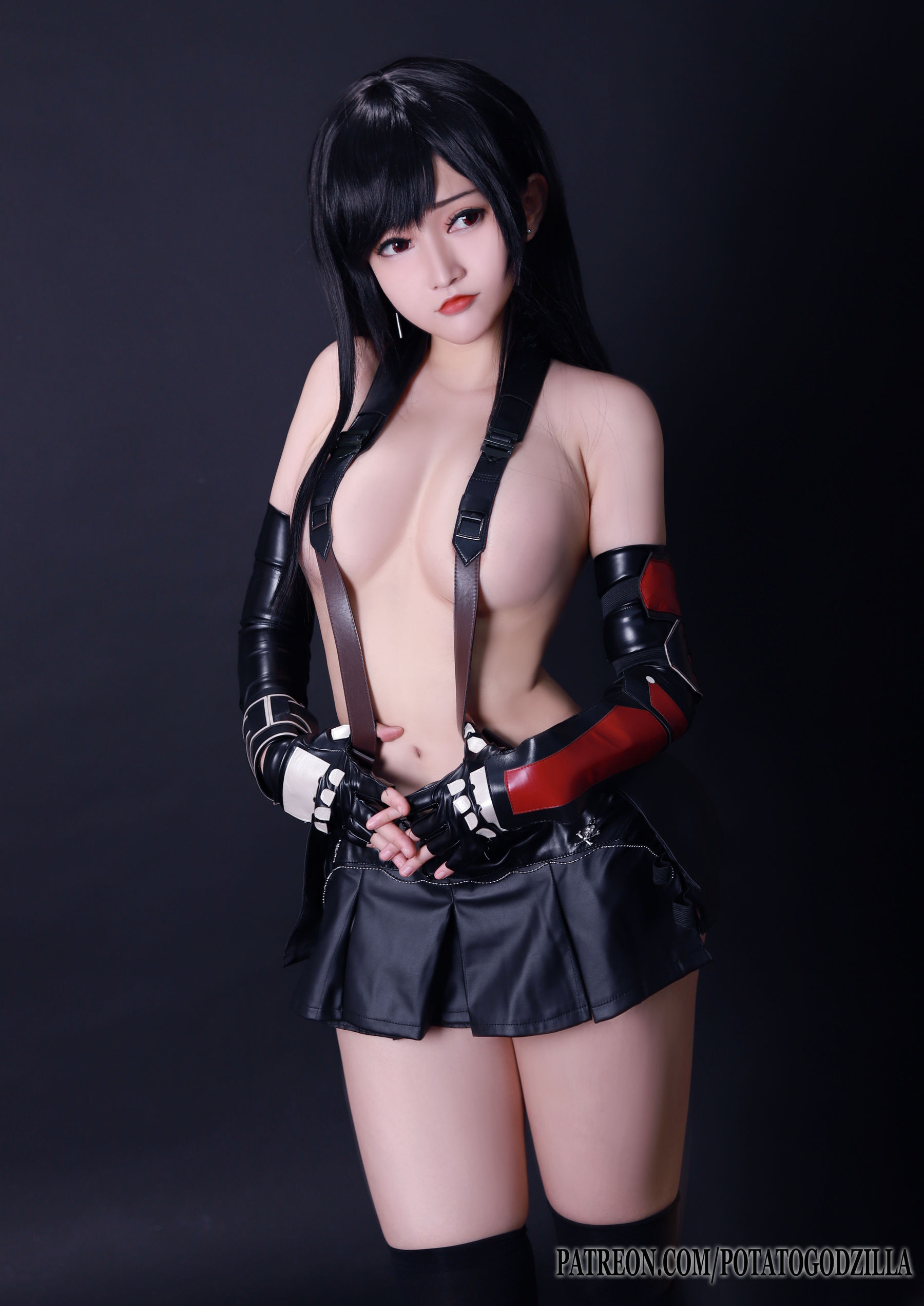 Coser小姐姐Potato Godzilla – Tifa Cosplay-第38张