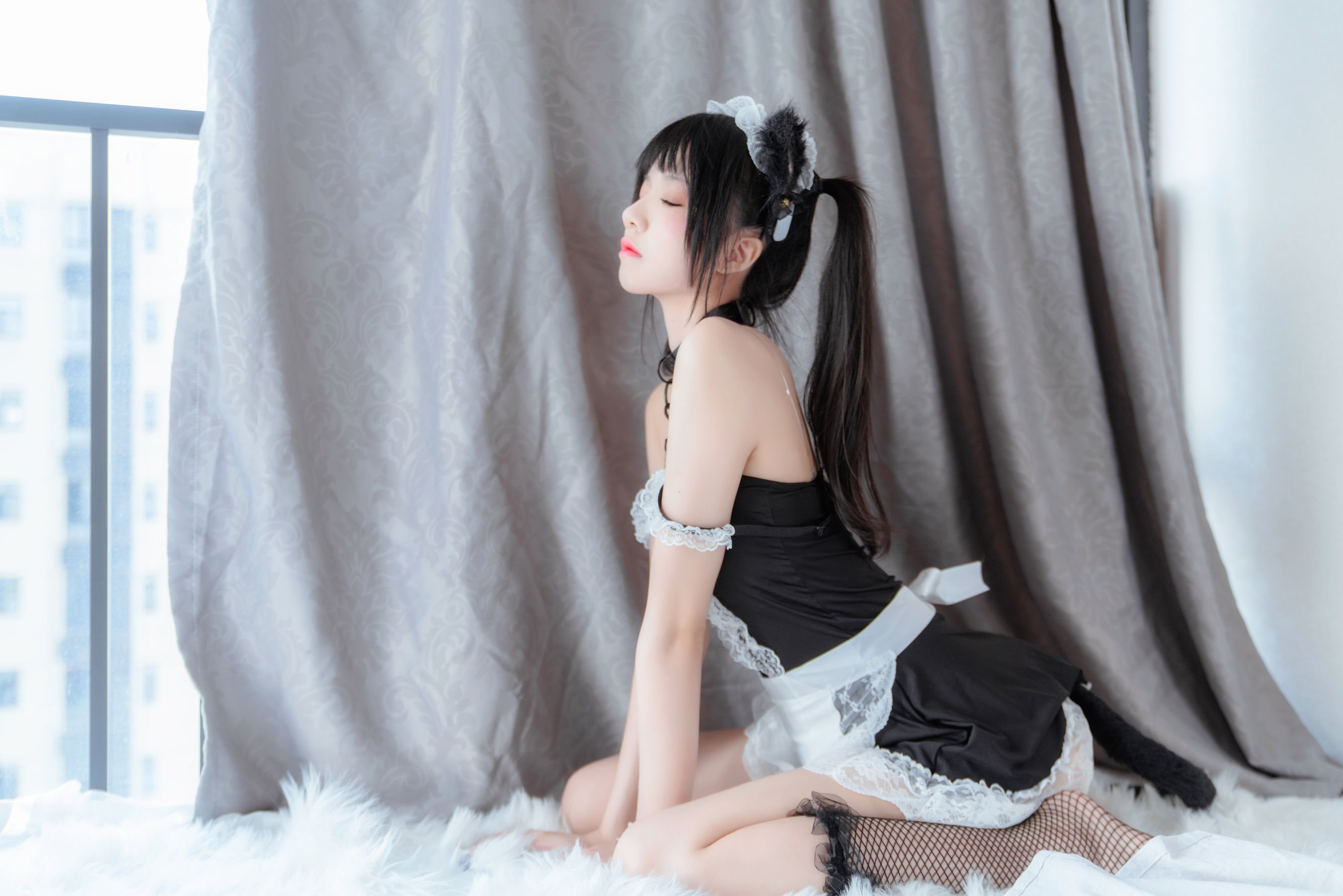 桜桃喵 黑猫妹抖 Cosplay-第70张