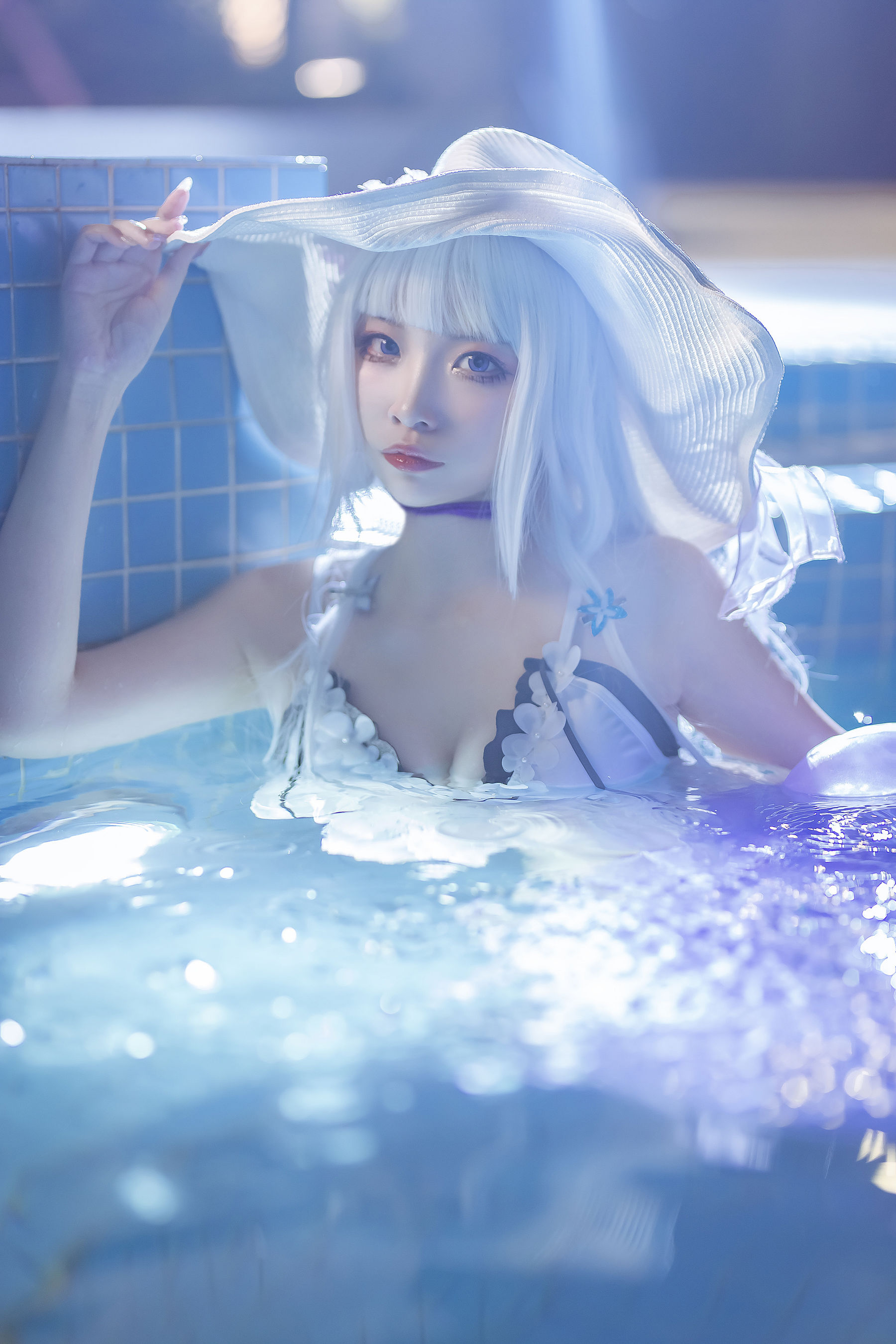 人气Coser二佐Nisa – 碧蓝光辉泳装 Cosplay-第33张