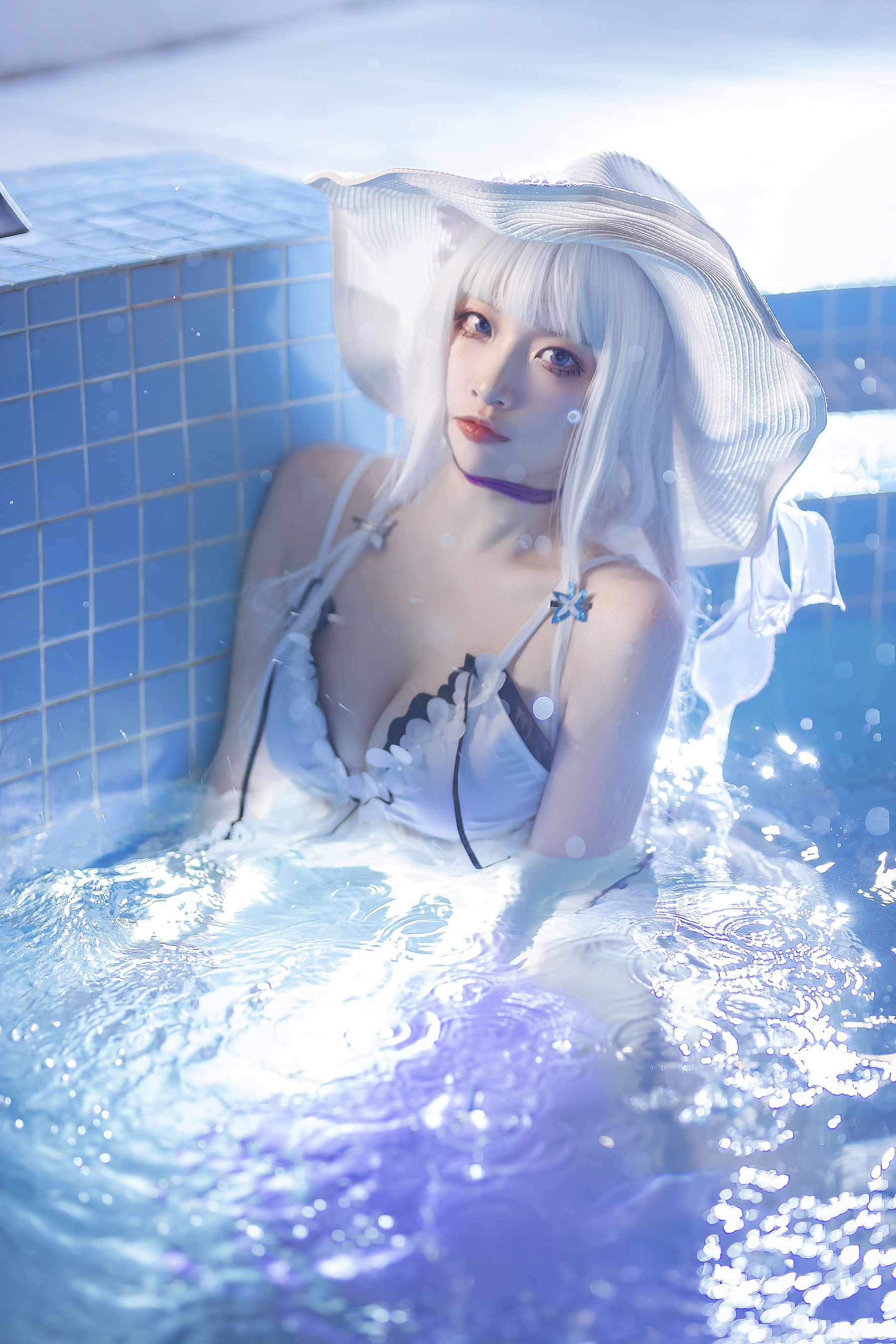 人气Coser二佐Nisa – 碧蓝光辉泳装 Cosplay-第32张