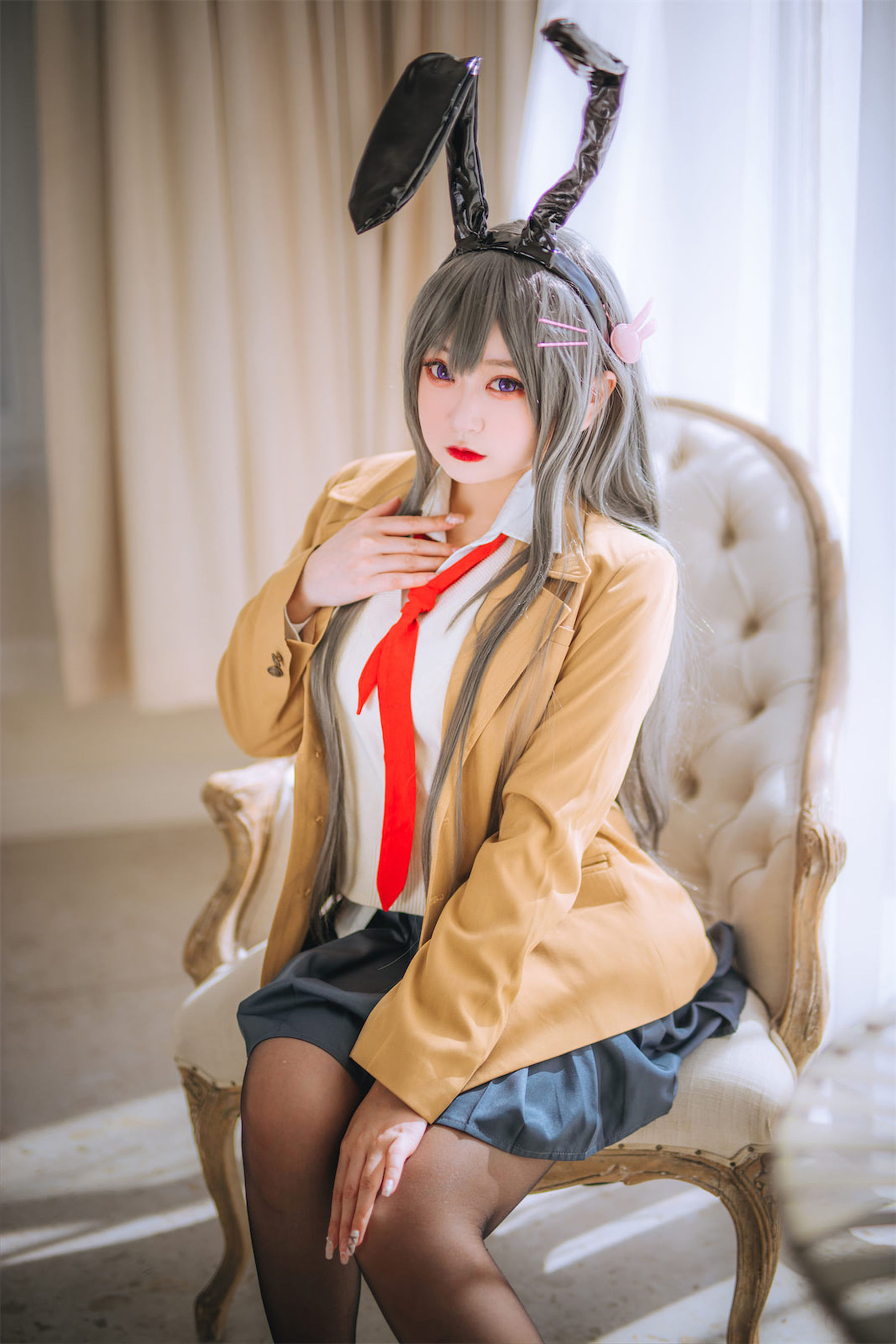 动漫博主恩田直幸 – 麻衣学姐 Cosplay-第60张