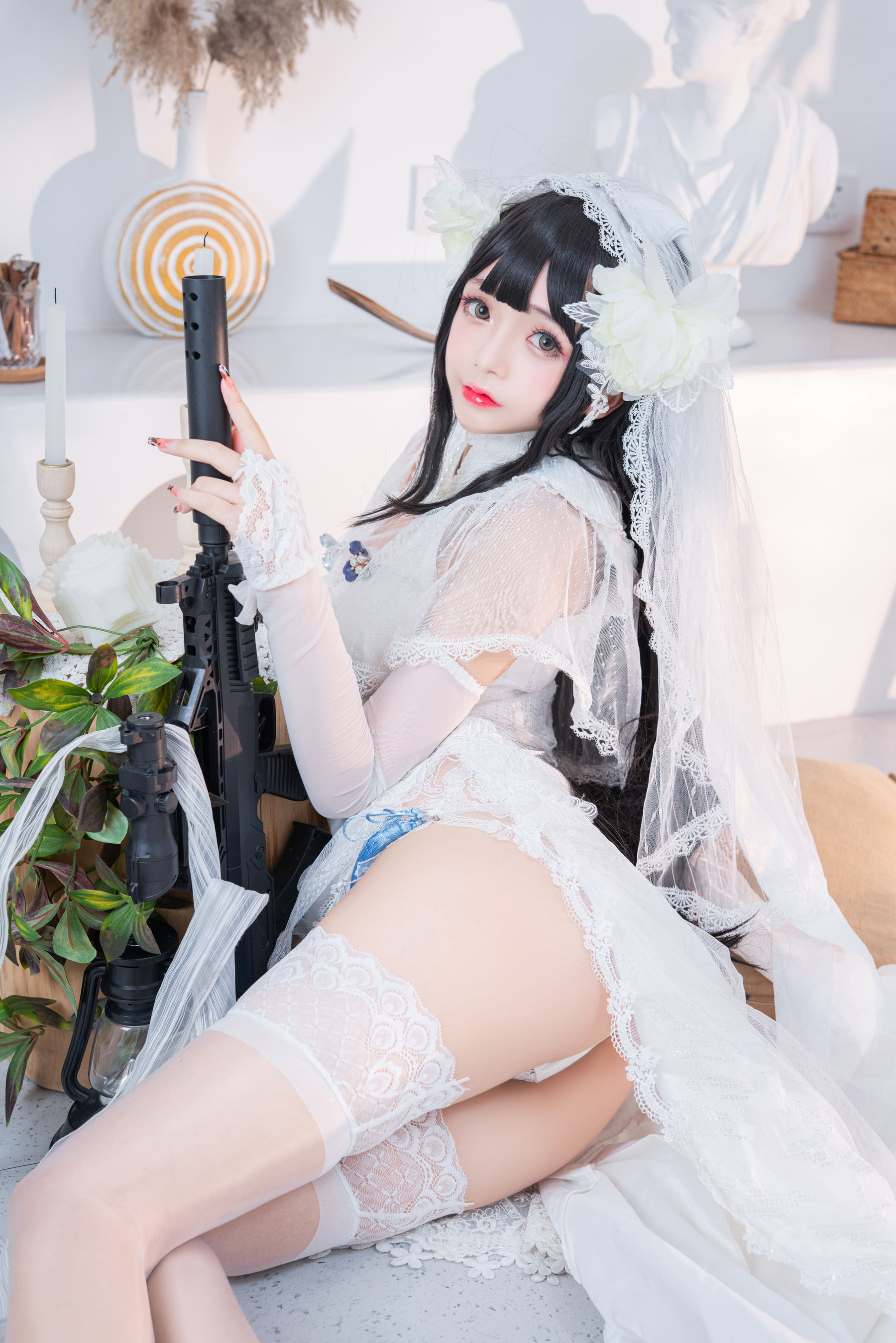 松本甜奈姣 – 95式婚纱 Cosplay-第49张