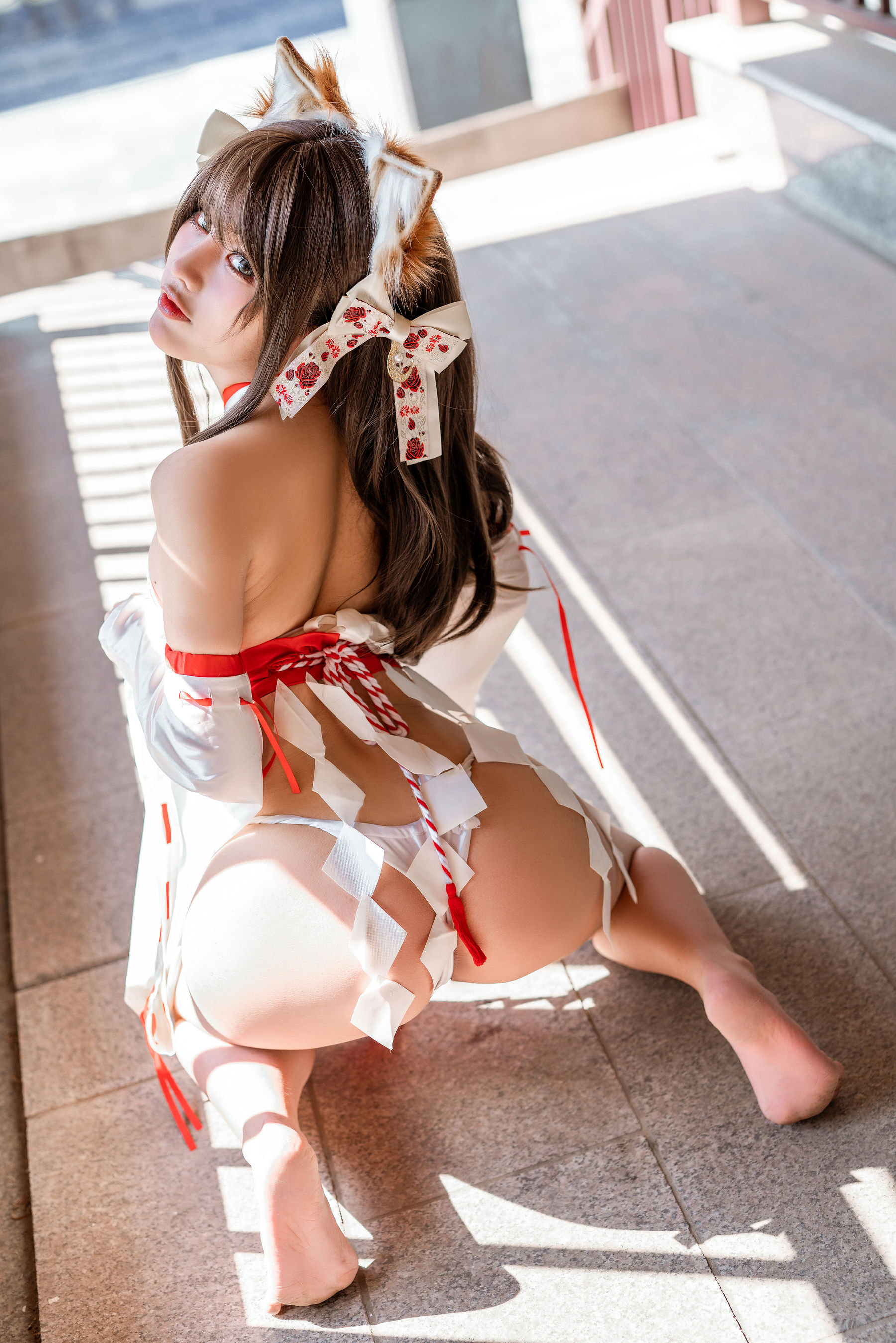 动漫博主蠢沫沫一笑芳香沁 – 双人狐 Cosplay-第6张