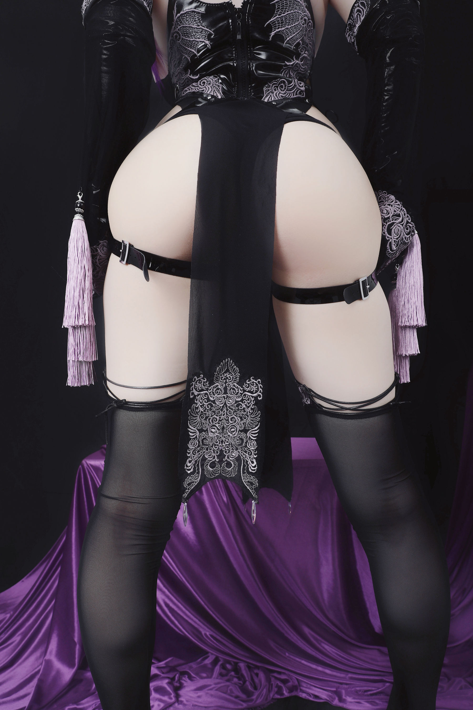 幼愛youmeko – 紫流苏旗袍 Cosplay-第29张