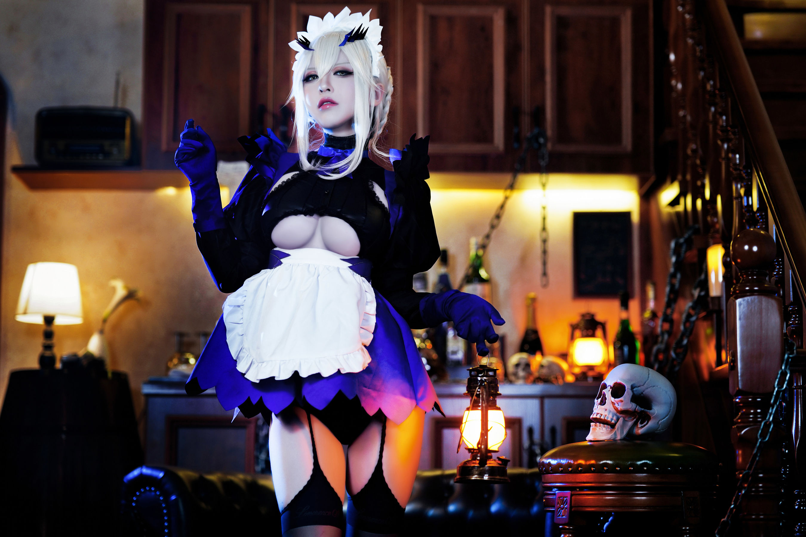 半半子 – LancerAlter Maid Cosplay-第28张