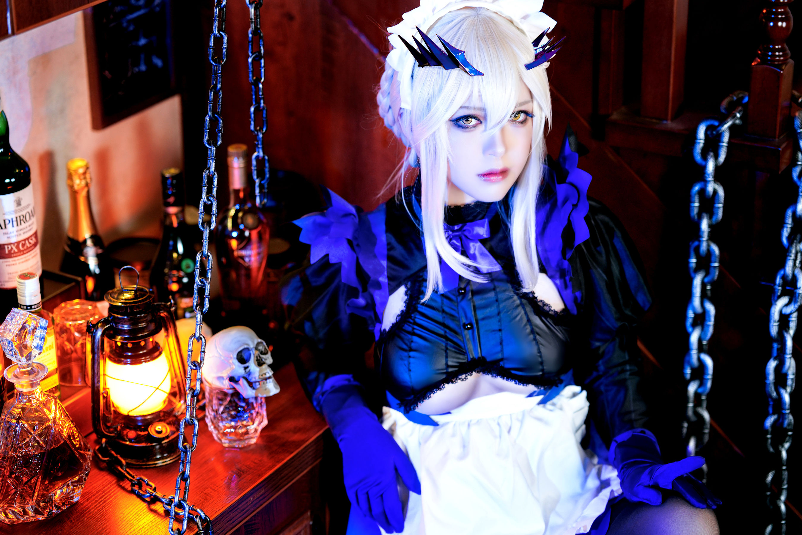 半半子 – LancerAlter Maid Cosplay-第47张