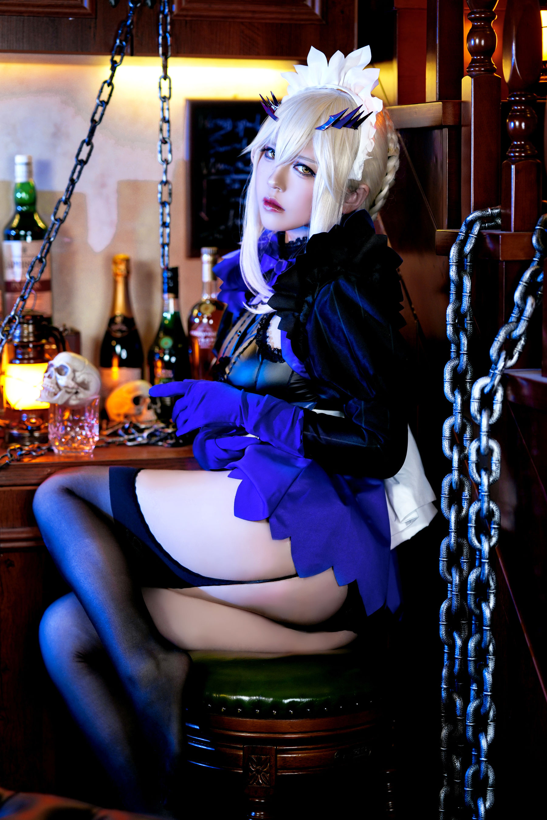 半半子 – LancerAlter Maid Cosplay-第49张