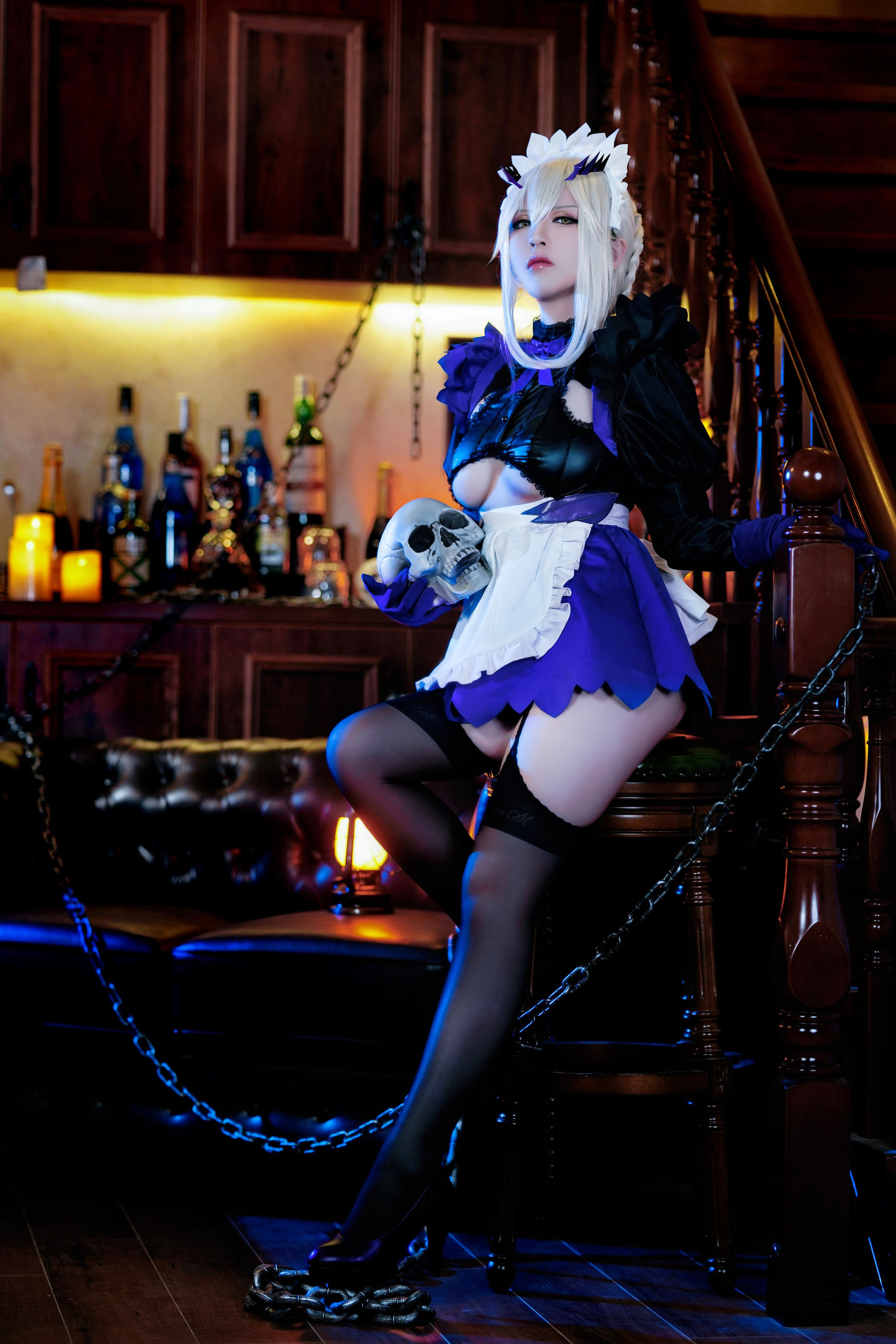 半半子 – LancerAlter Maid Cosplay-第38张