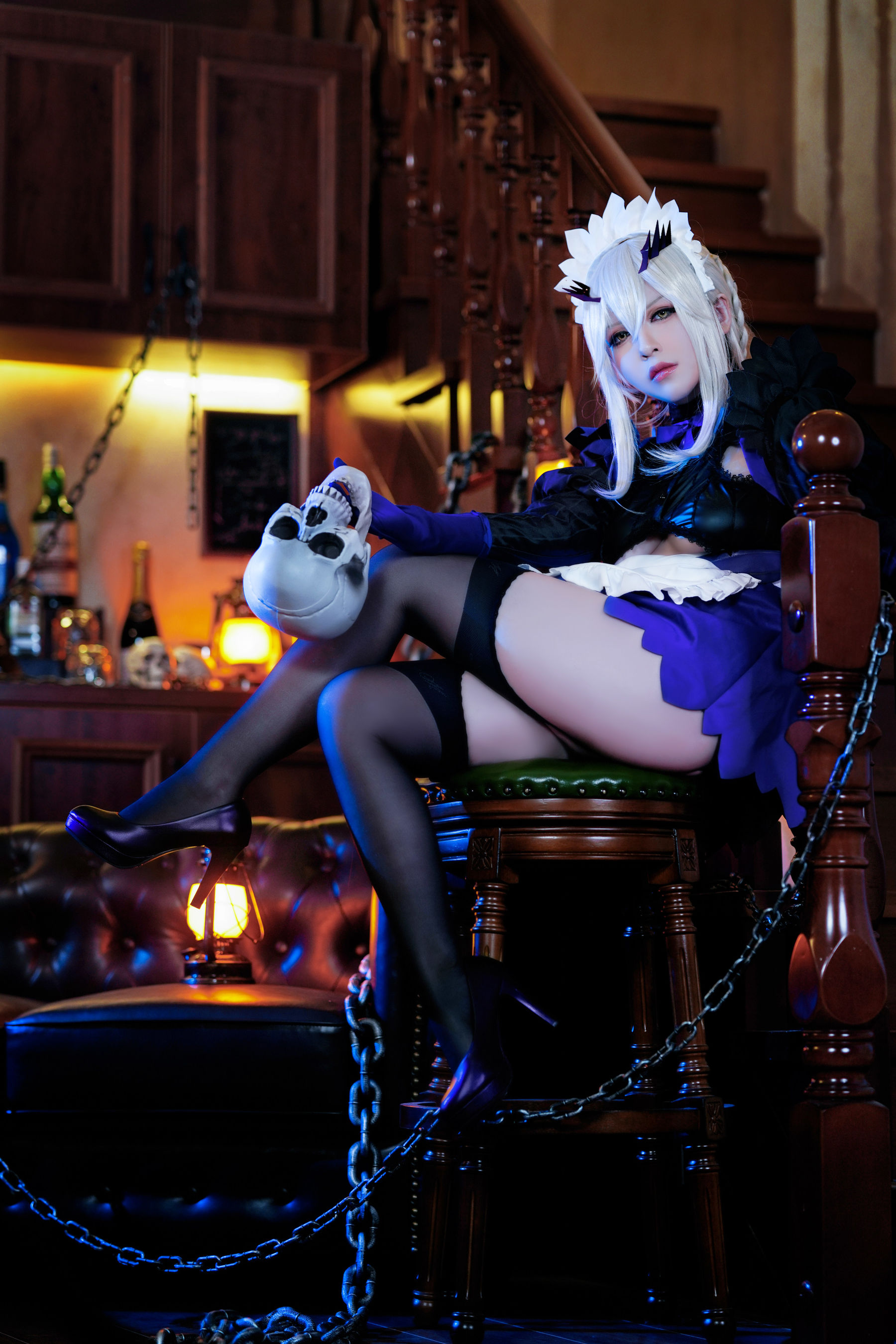 半半子 – LancerAlter Maid Cosplay-第39张