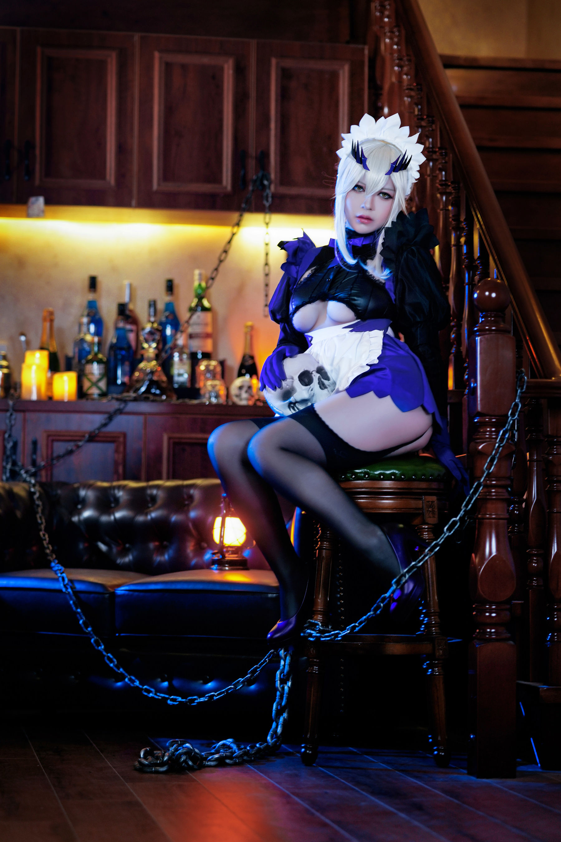 半半子 – LancerAlter Maid Cosplay-第42张