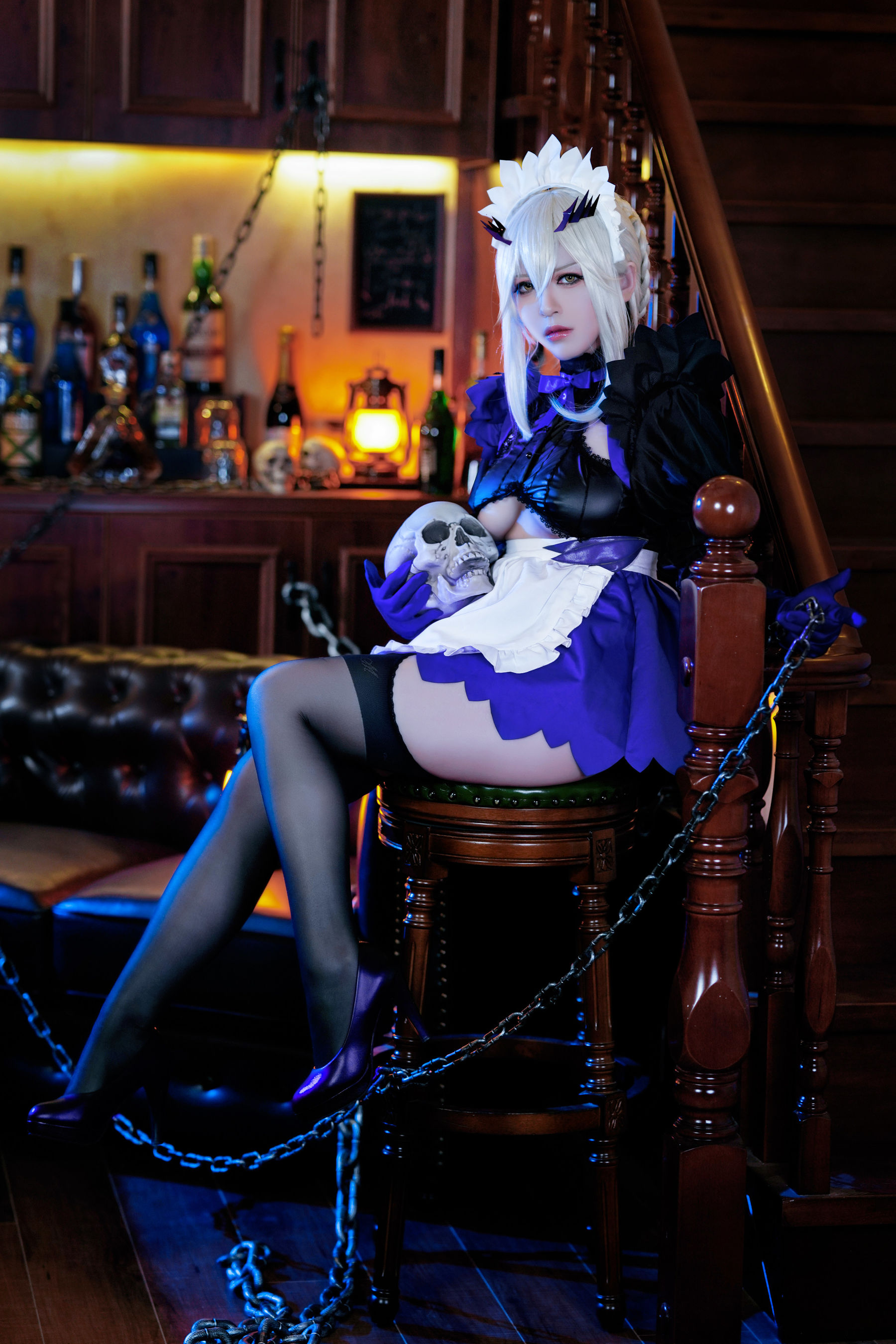 半半子 – LancerAlter Maid Cosplay-第37张