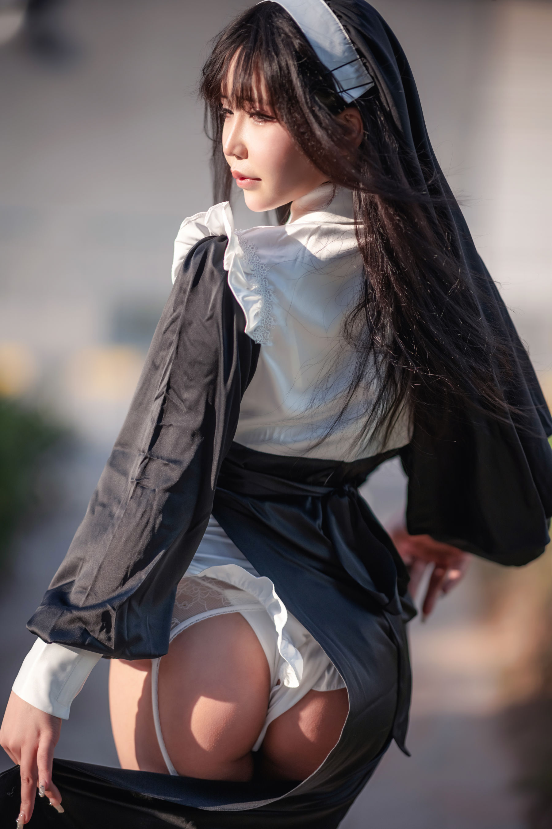 二次元妹子抱走莫子aa – 生日特辑 修女 Cosplay-第34张