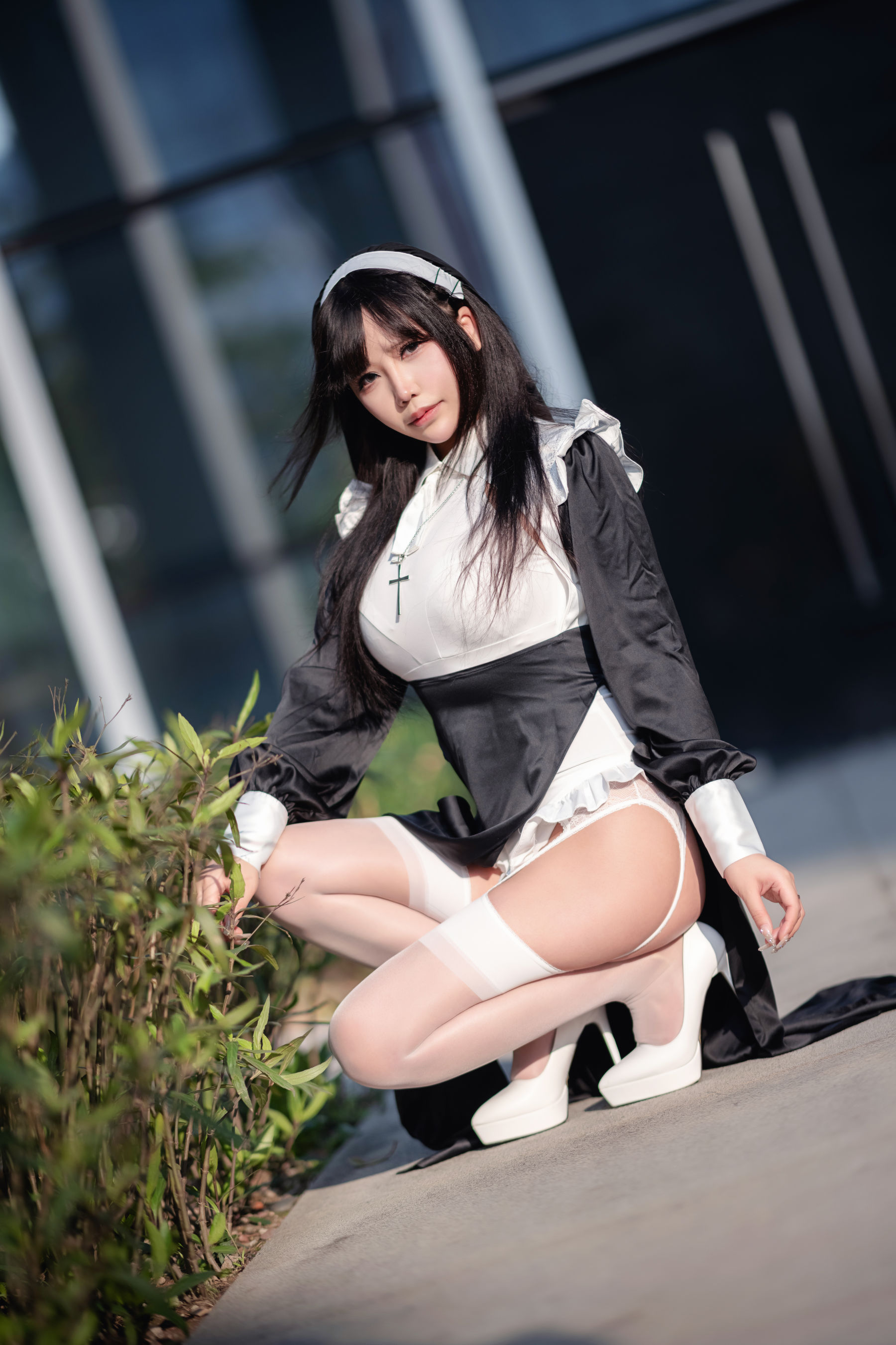 二次元妹子抱走莫子aa – 生日特辑 修女 Cosplay-第39张