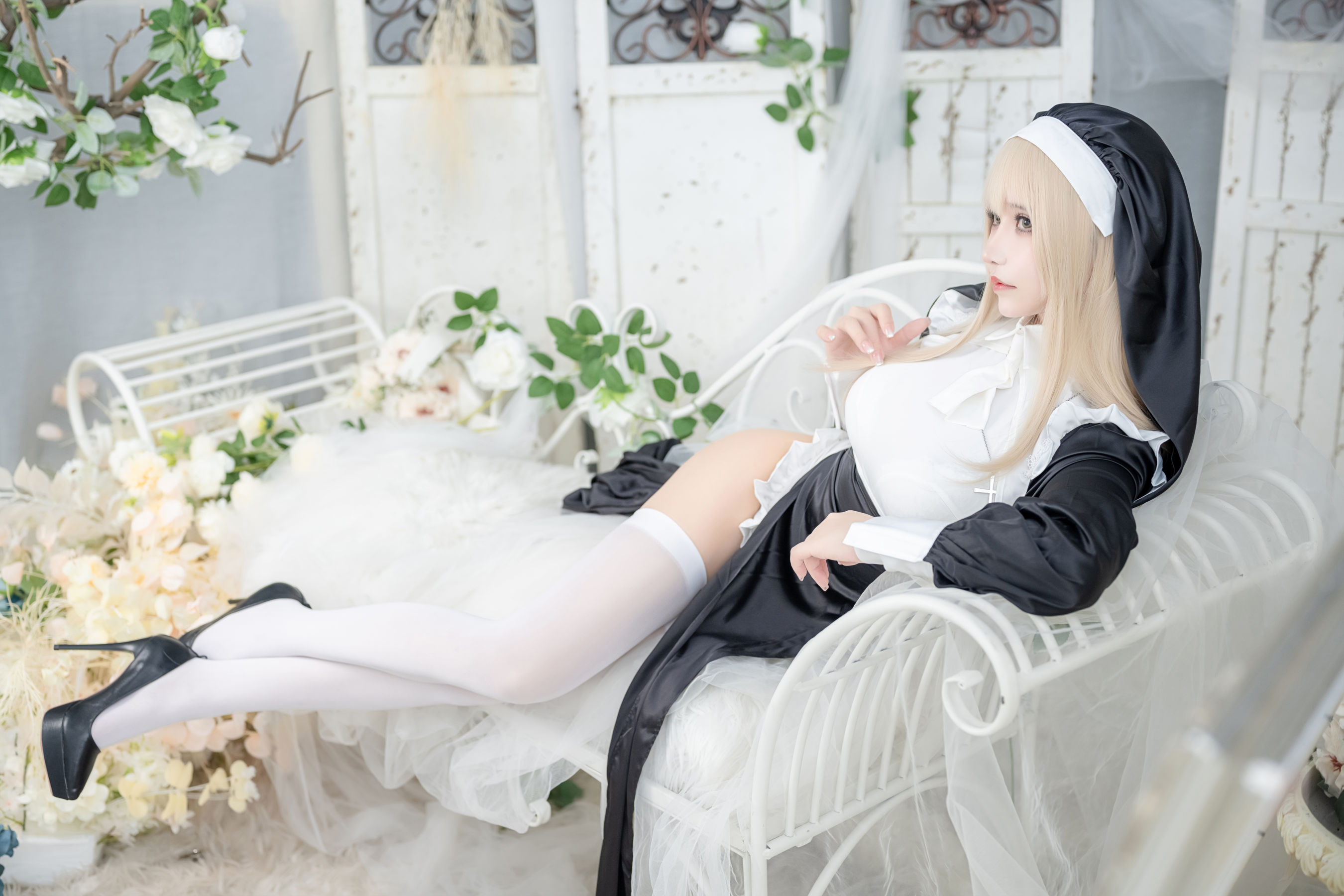 二次元妹子抱走莫子aa – 生日特辑 修女 Cosplay-第64张