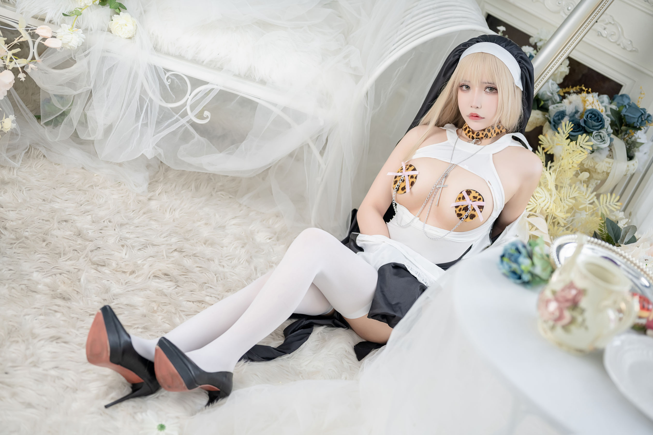 二次元妹子抱走莫子aa – 生日特辑 修女 Cosplay-第47张