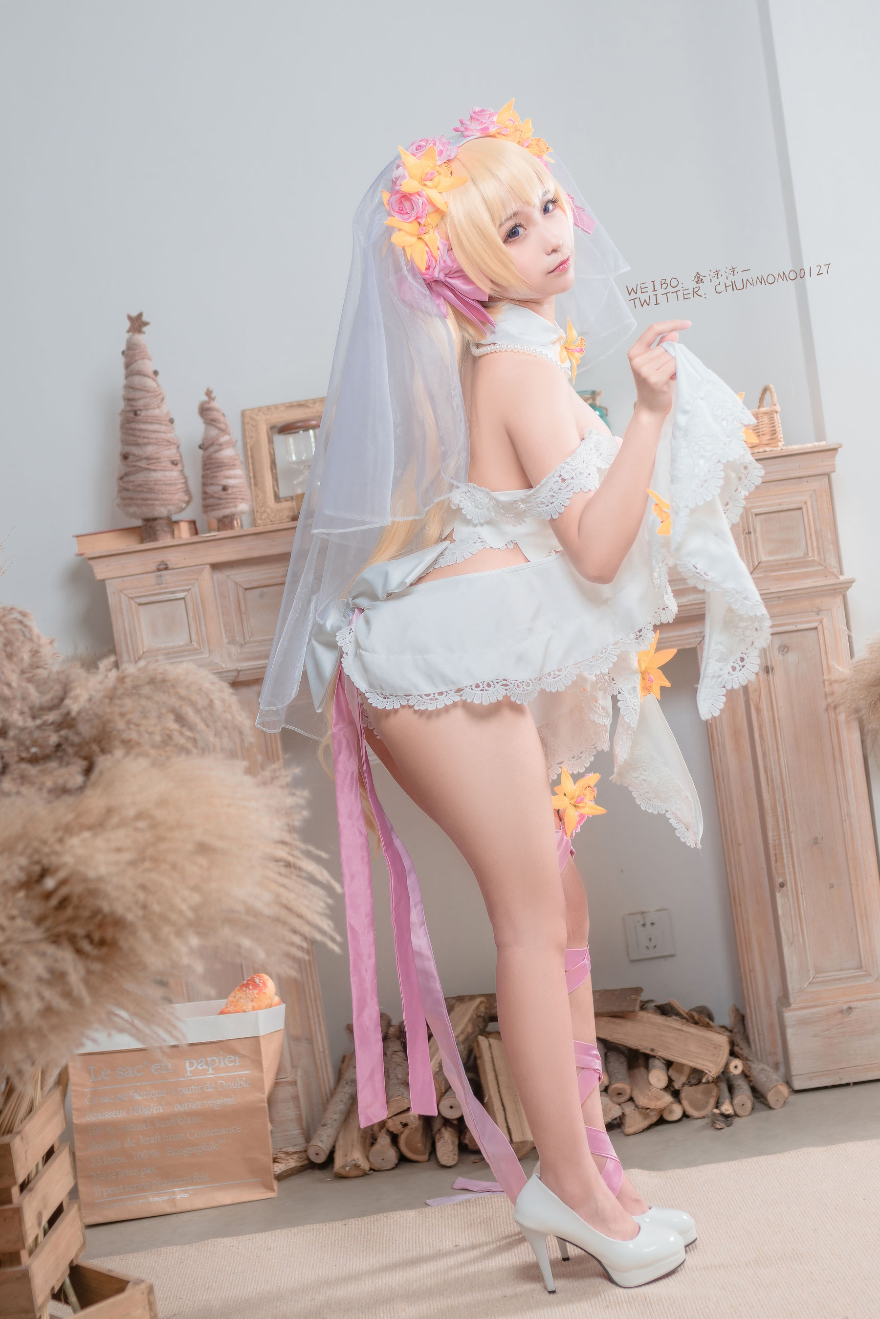 动漫博主蠢沫沫 – 赫葵特 Cosplay-第40张