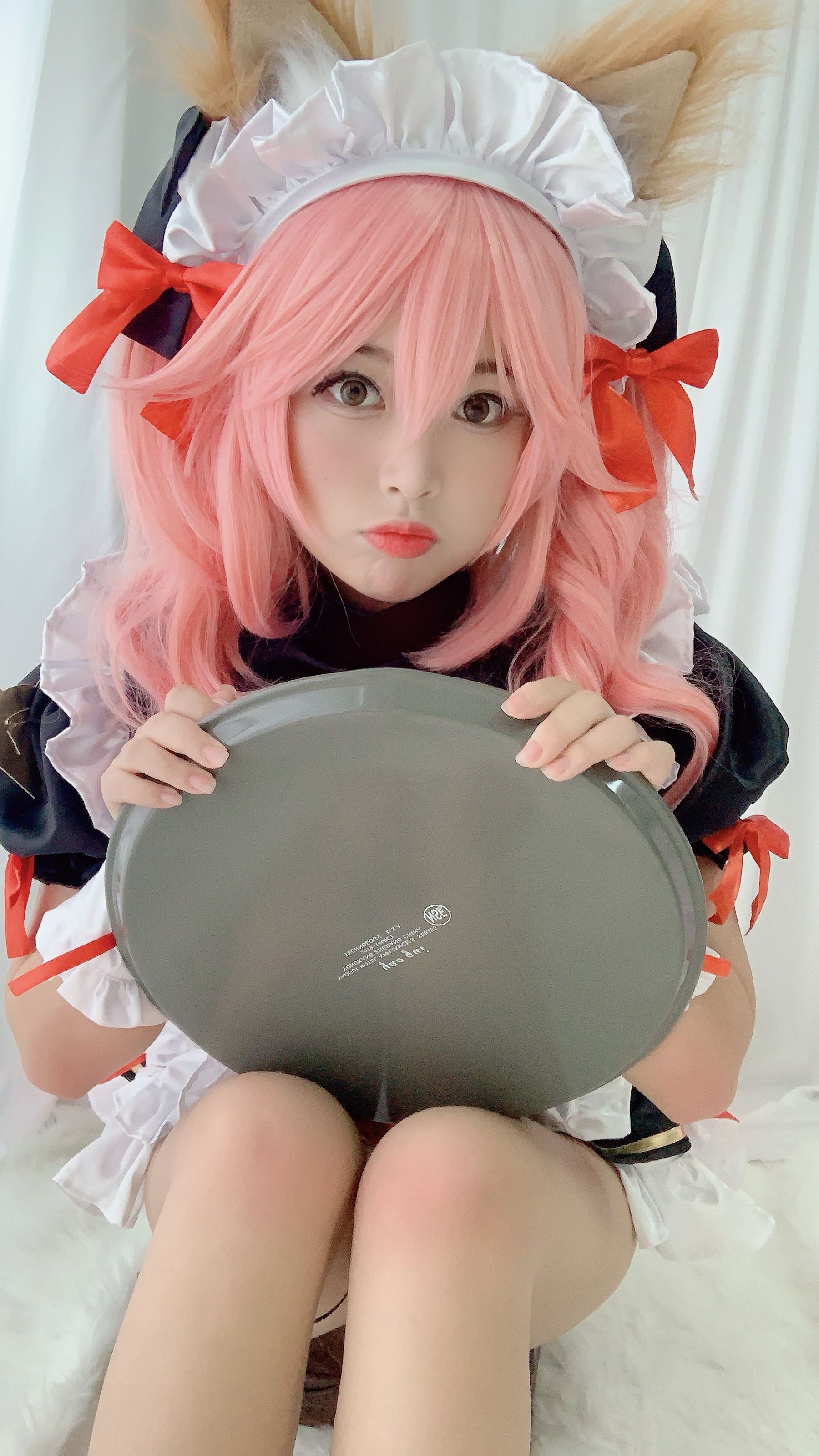 萌系小姐姐-白烨- – 玉藻前同人女仆 Cosplay-第42张