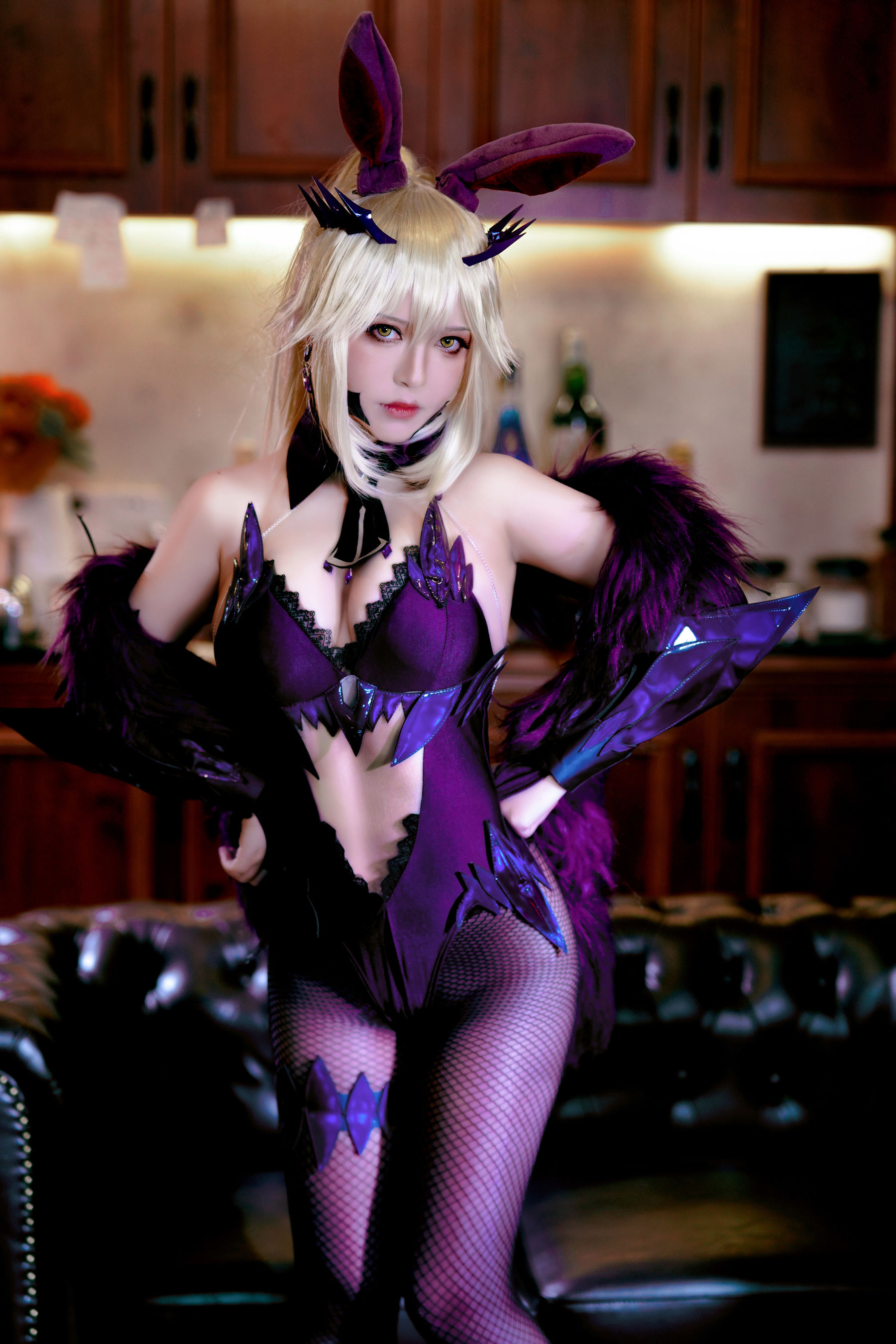 半半子 – LancerAlter Bunny Cosplay-第28张