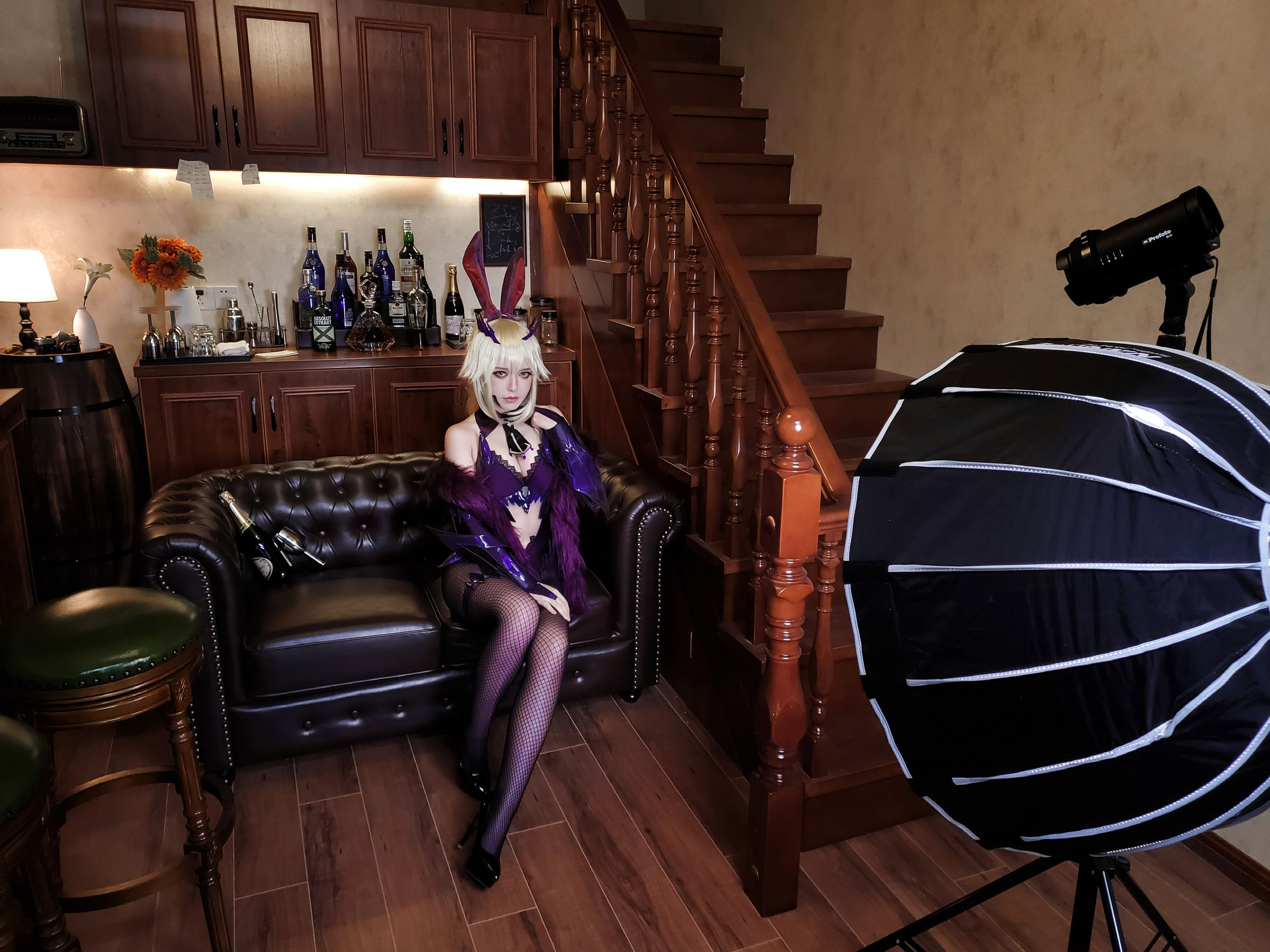 半半子 – LancerAlter Bunny Cosplay-第29张