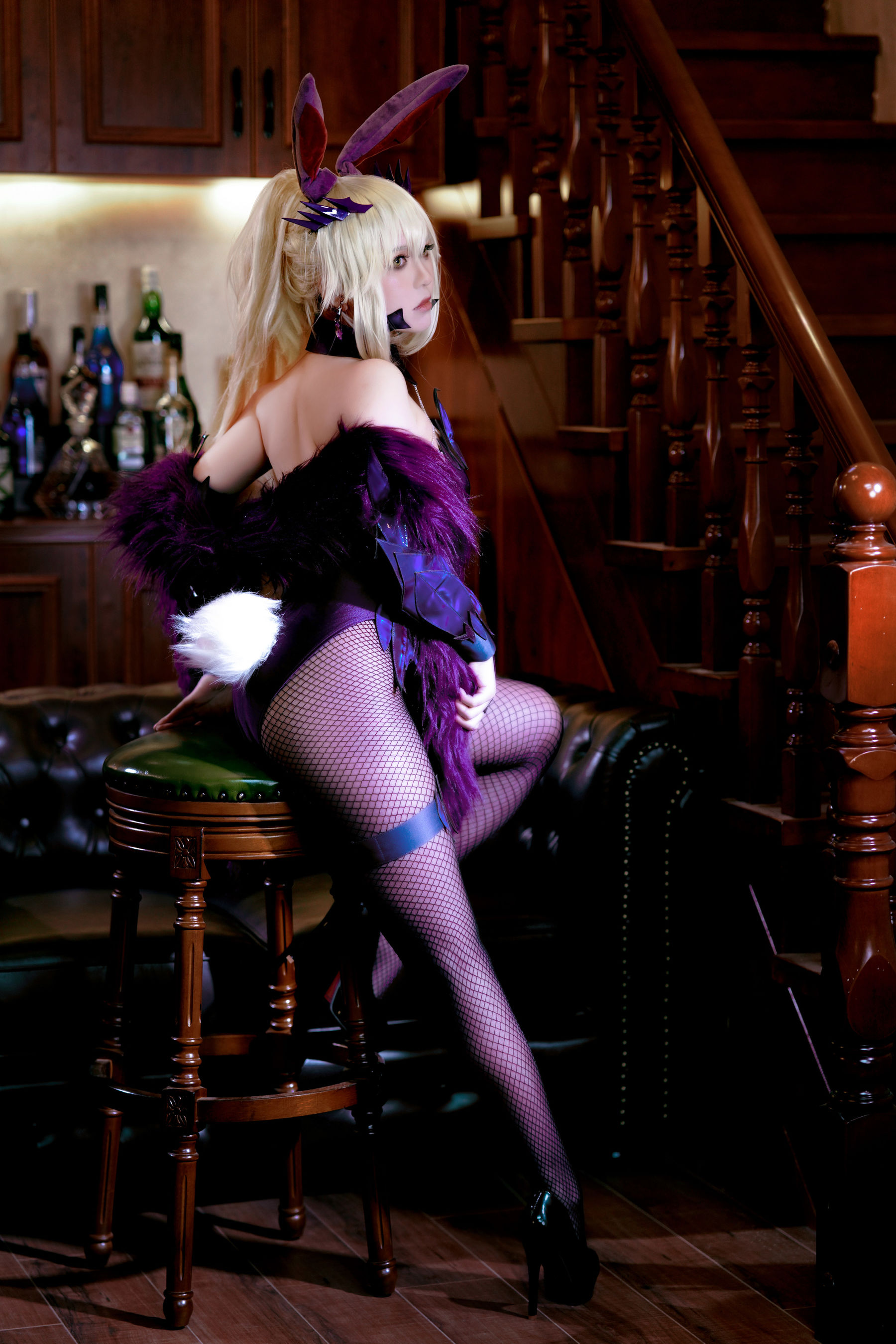 半半子 – LancerAlter Bunny Cosplay-第31张