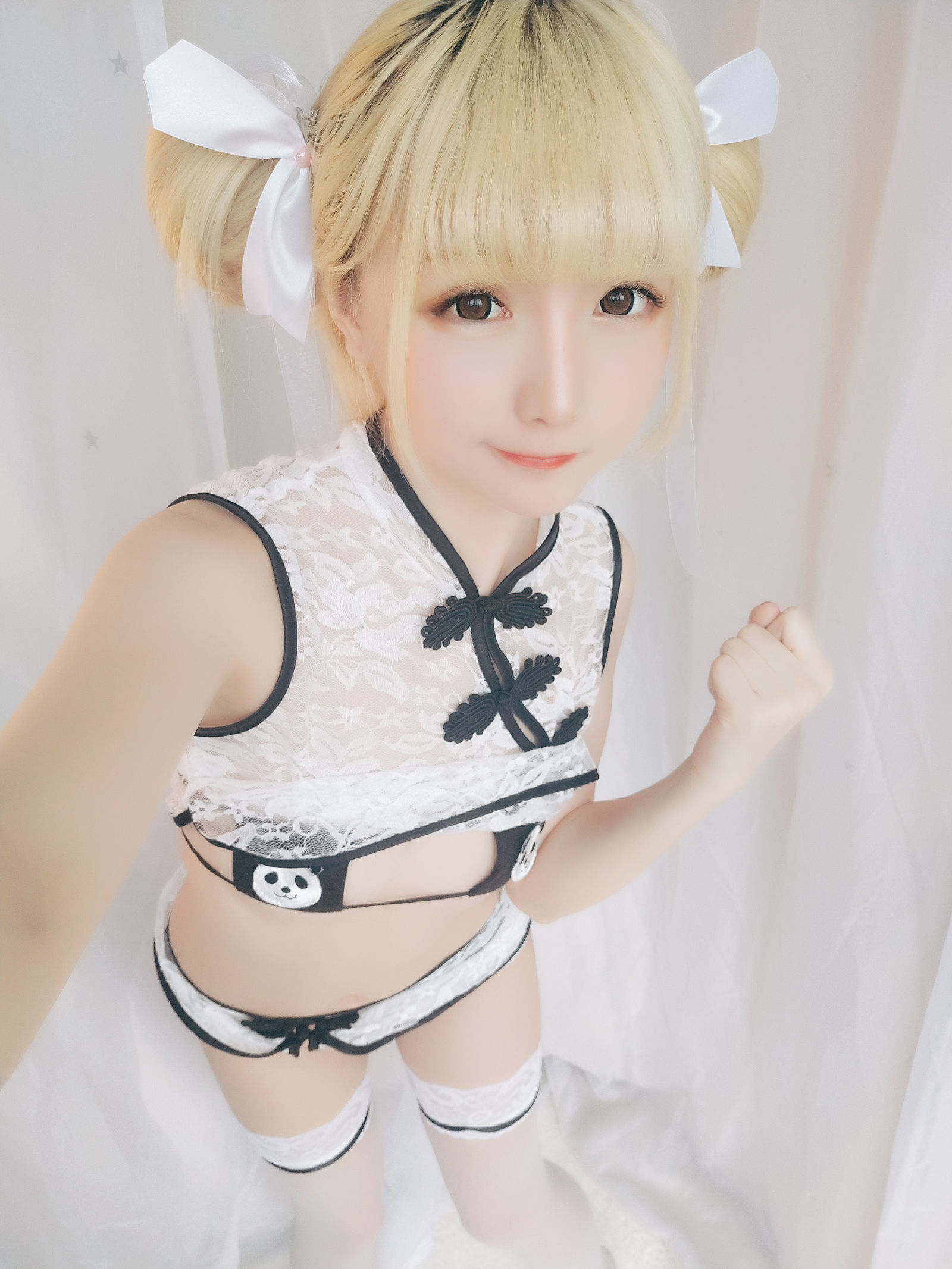 [萝莉COS] 星之迟迟 VOL.16 熊猫旗袍 Cosplay-第50张