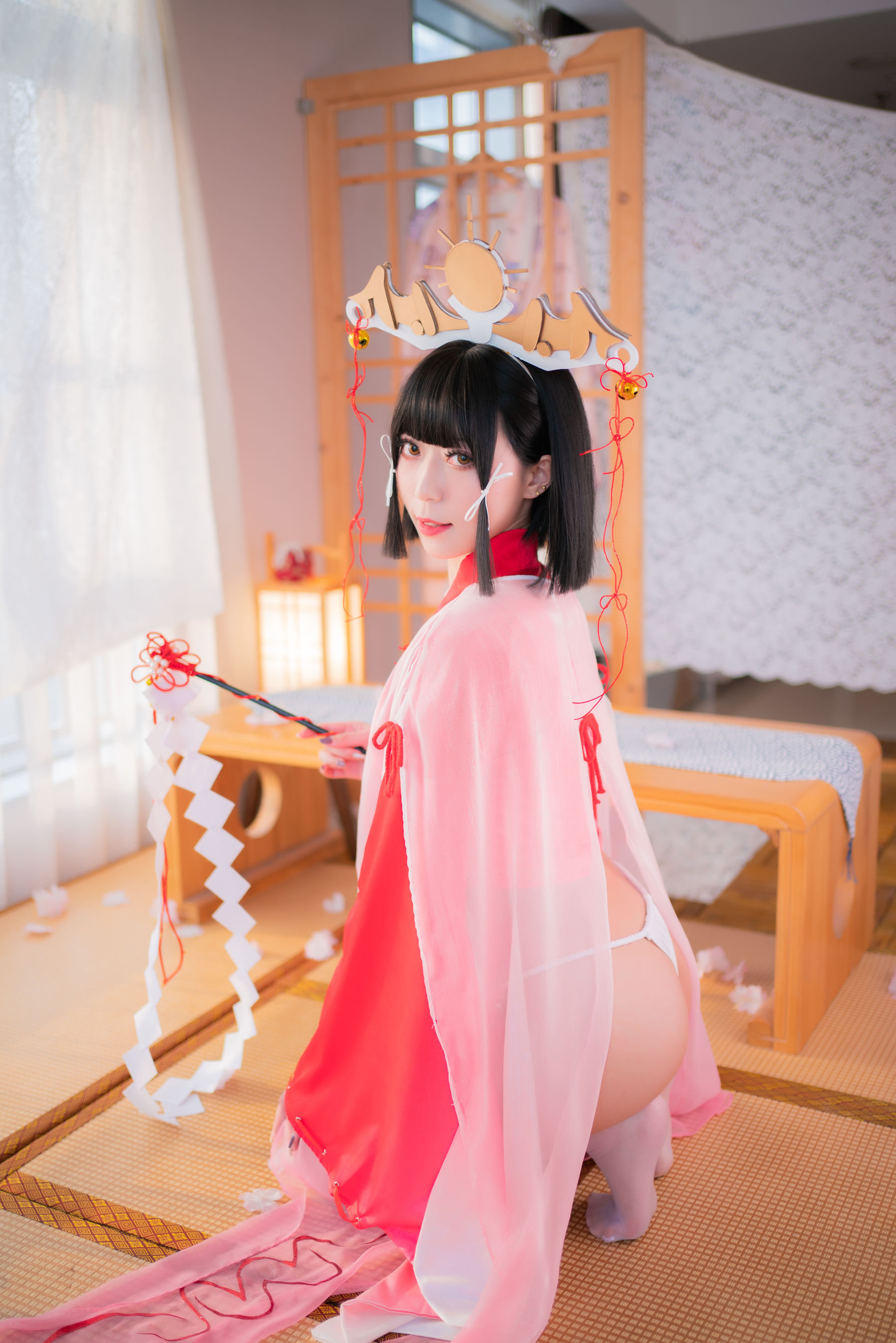 动漫博主Money冷冷 – 辉夜巫女 Cosplay-第62张