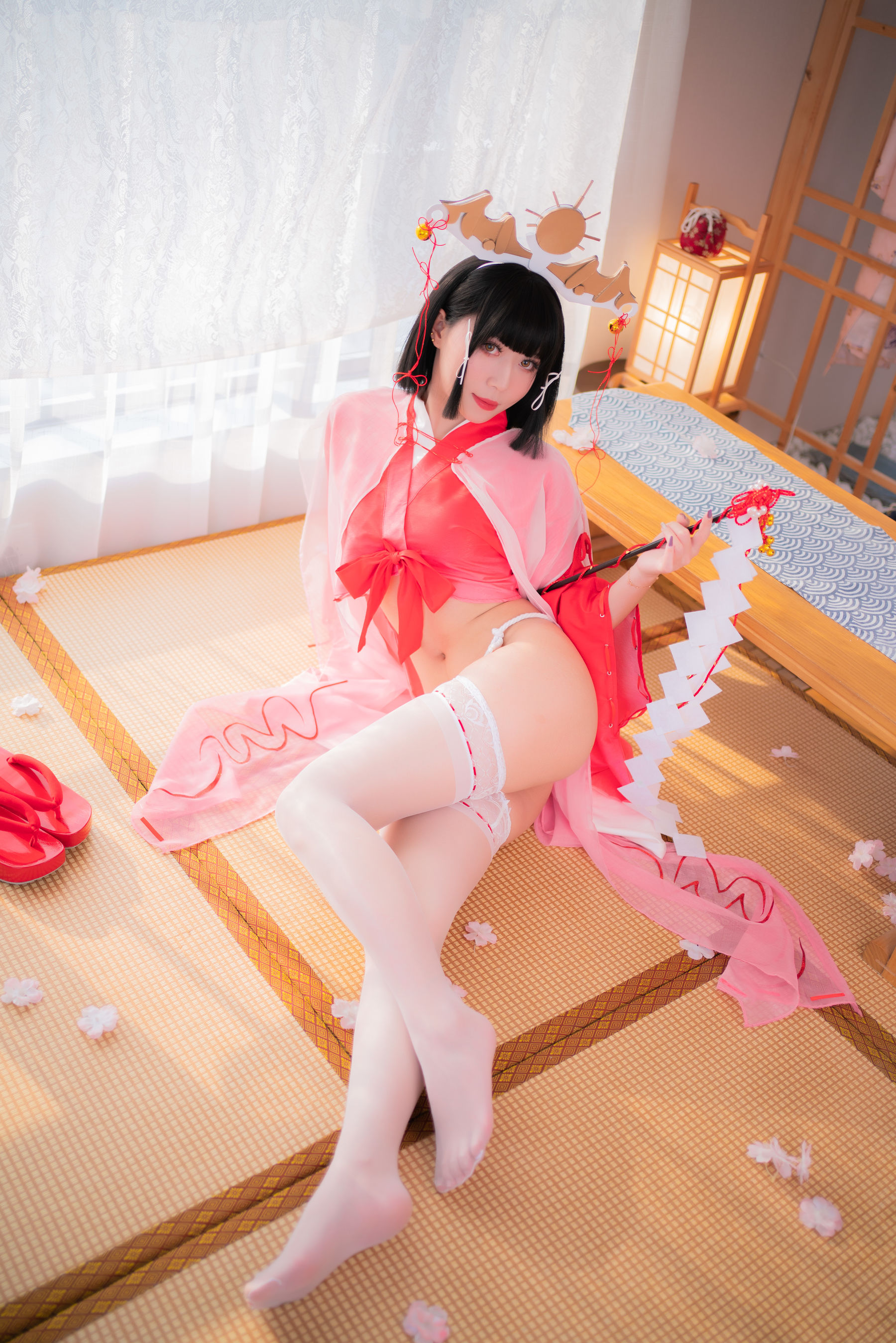 动漫博主Money冷冷 – 辉夜巫女 Cosplay-第38张