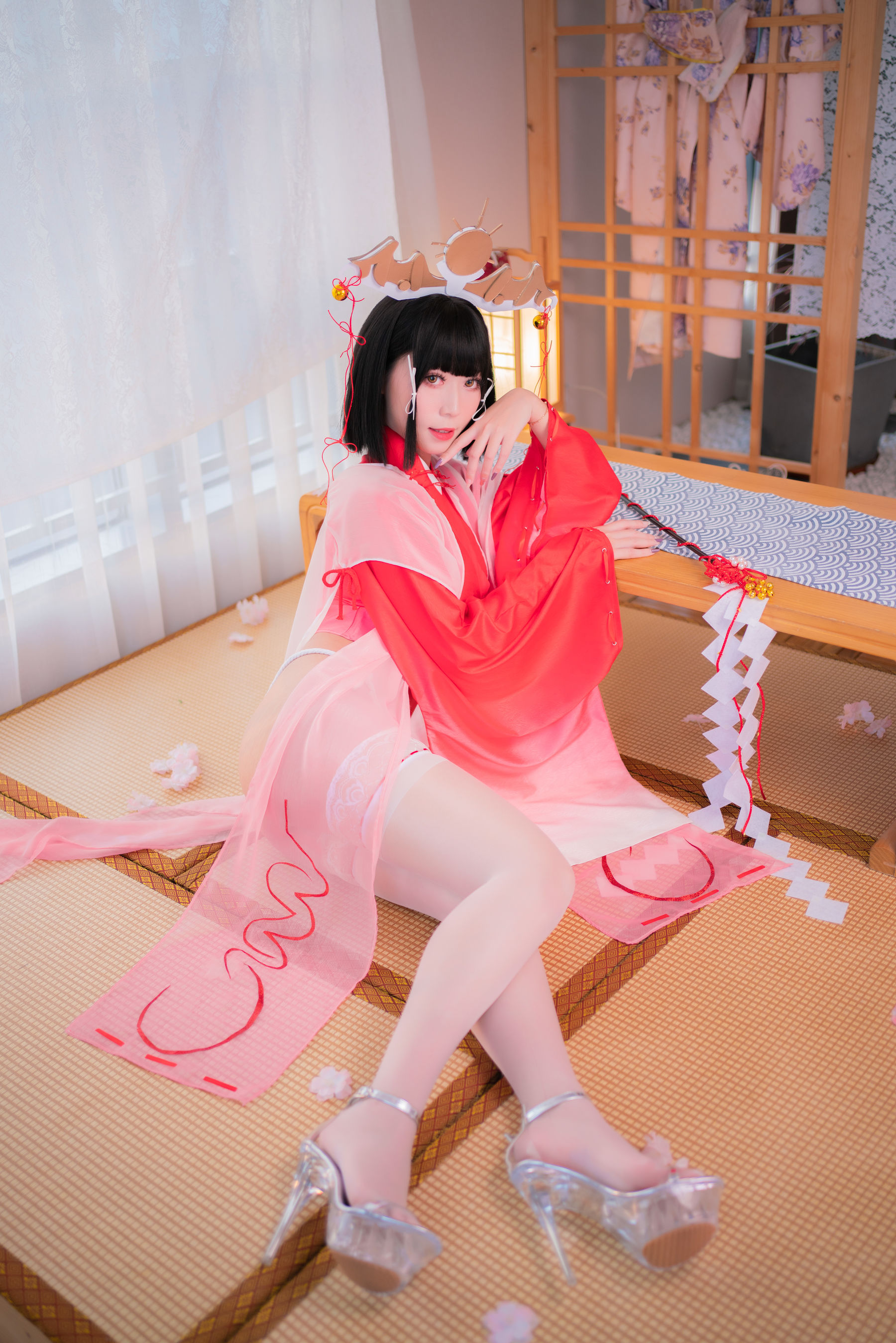 动漫博主Money冷冷 – 辉夜巫女 Cosplay-第73张