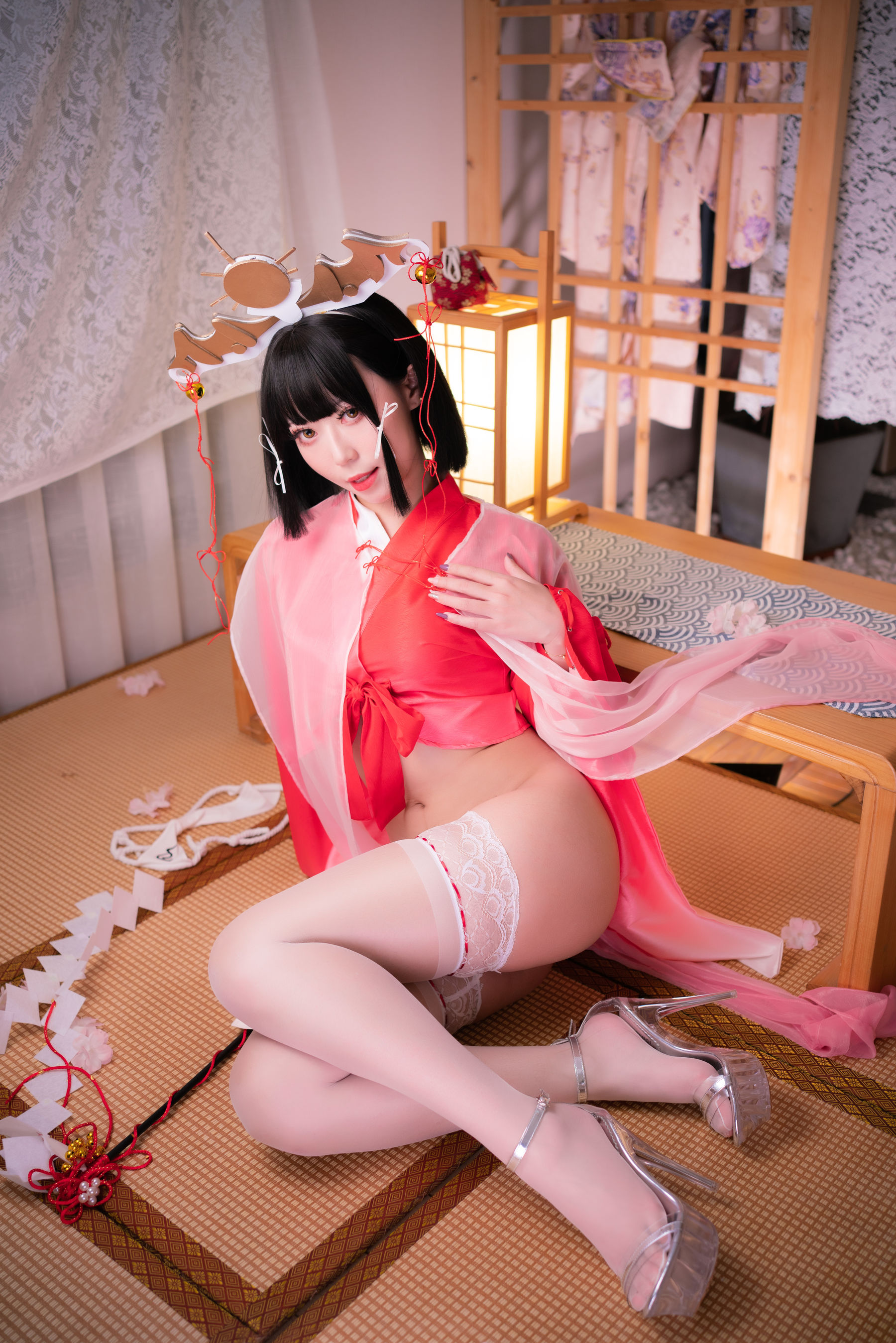 动漫博主Money冷冷 – 辉夜巫女 Cosplay-第75张