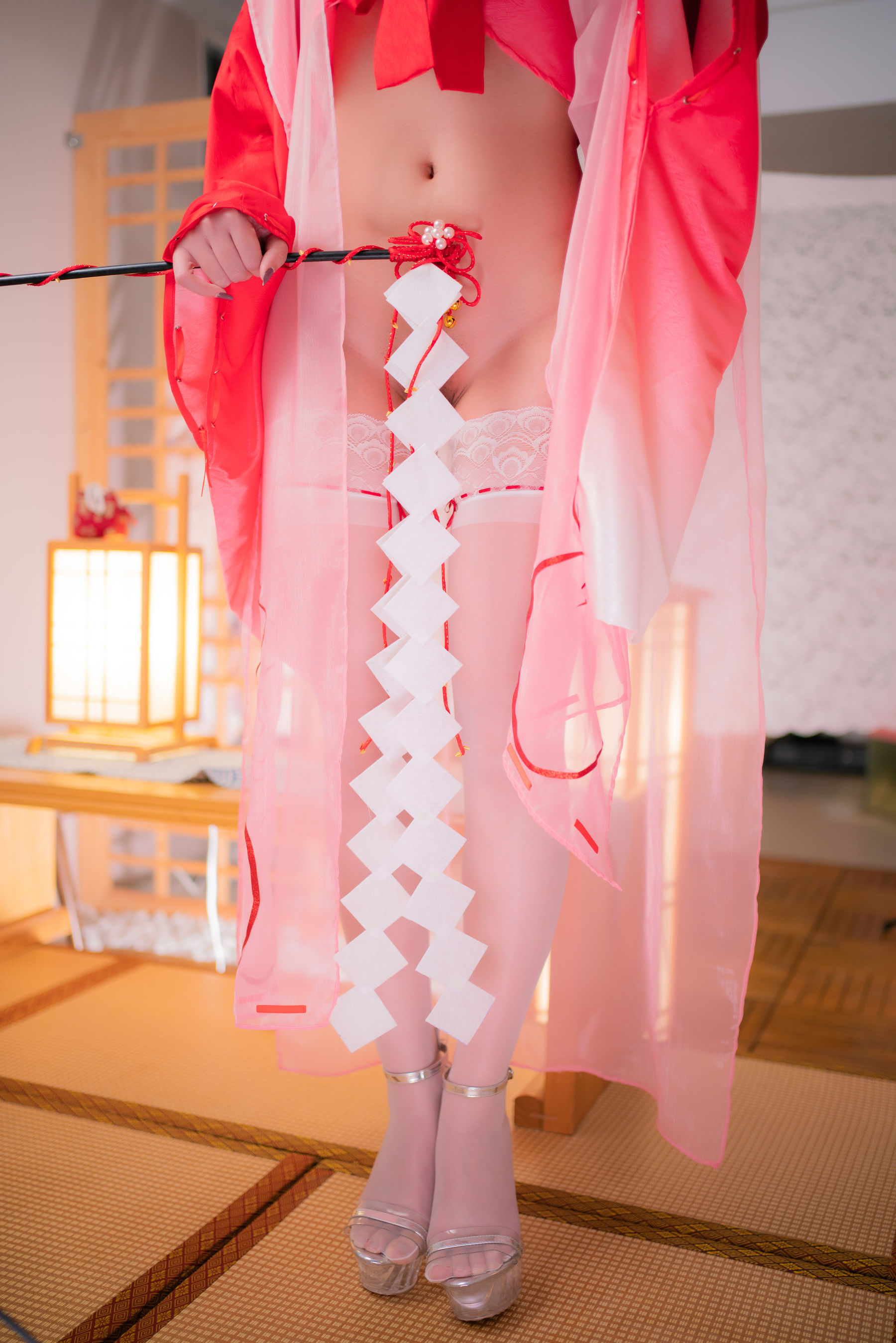 动漫博主Money冷冷 – 辉夜巫女 Cosplay-第50张