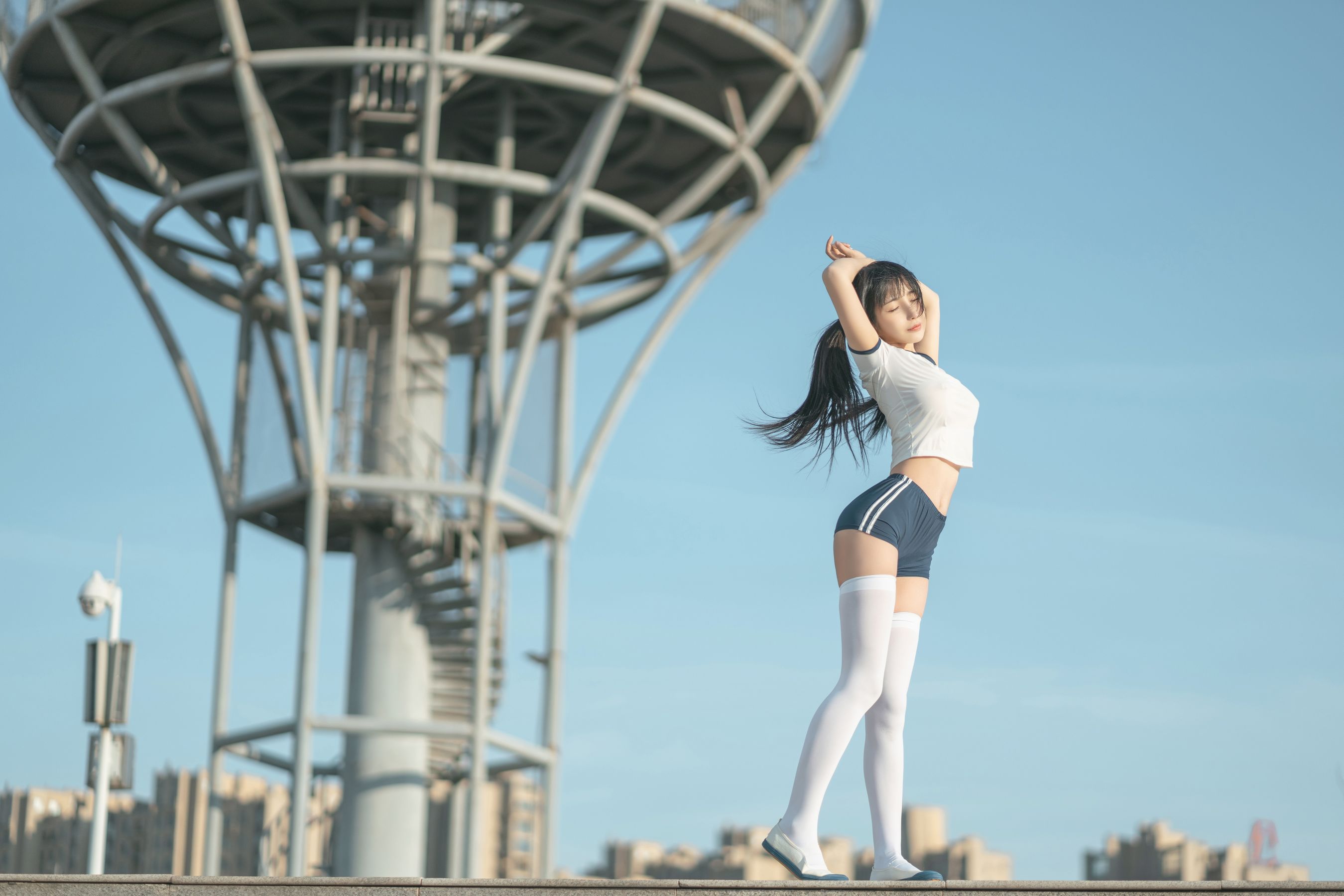 桜井宁宁 – 体操服 Cosplay-第1张