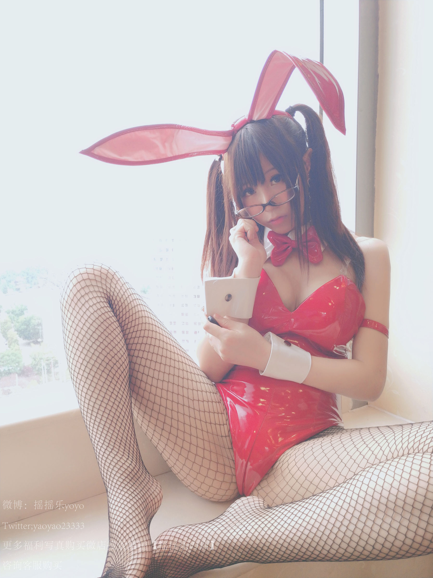 [萝莉COS] 摇摇乐yoyo – 兔女郎黑网袜 Cosplay-第99张