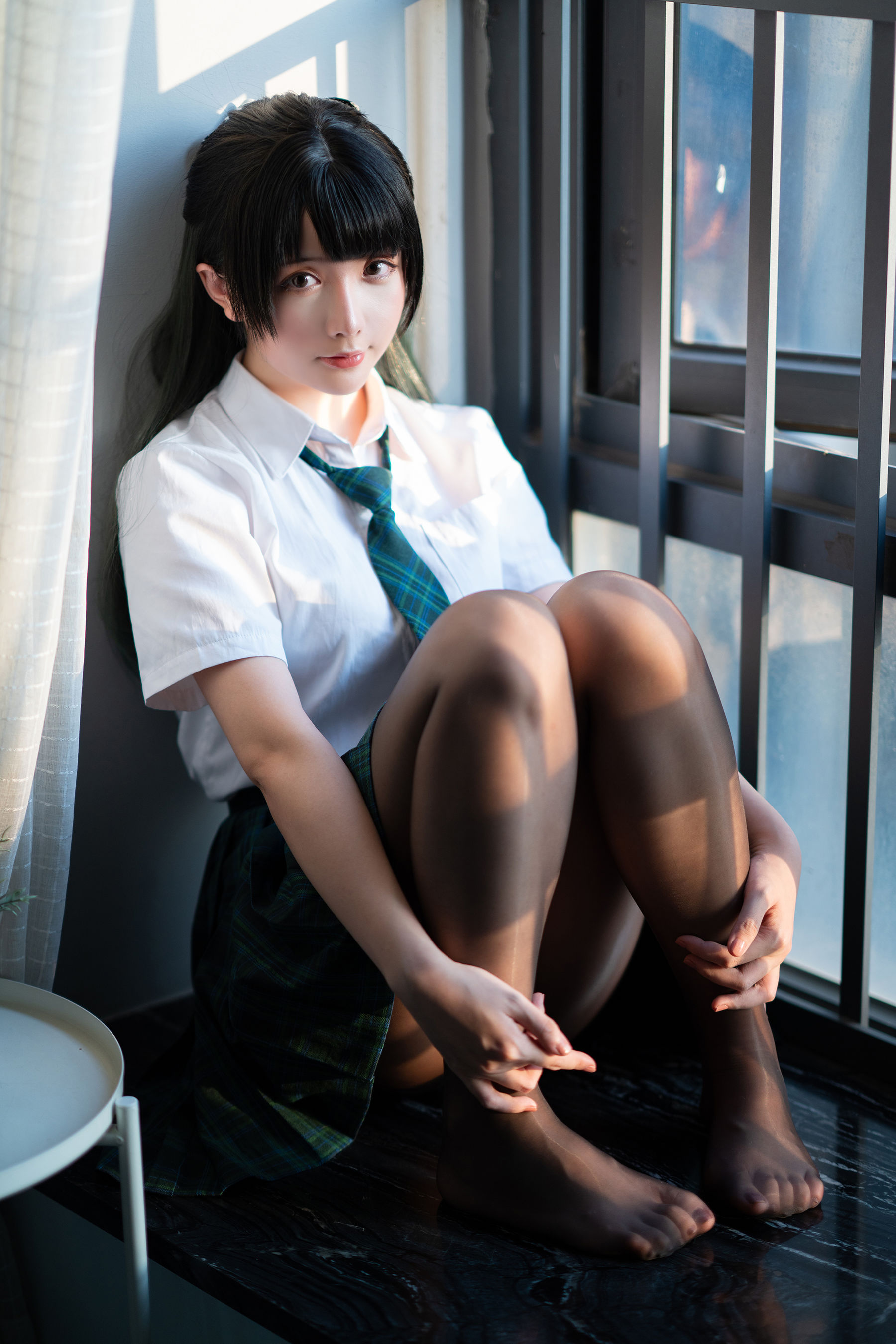 Coser小姐姐星之迟迟 – JK-绿 Cosplay-第98张