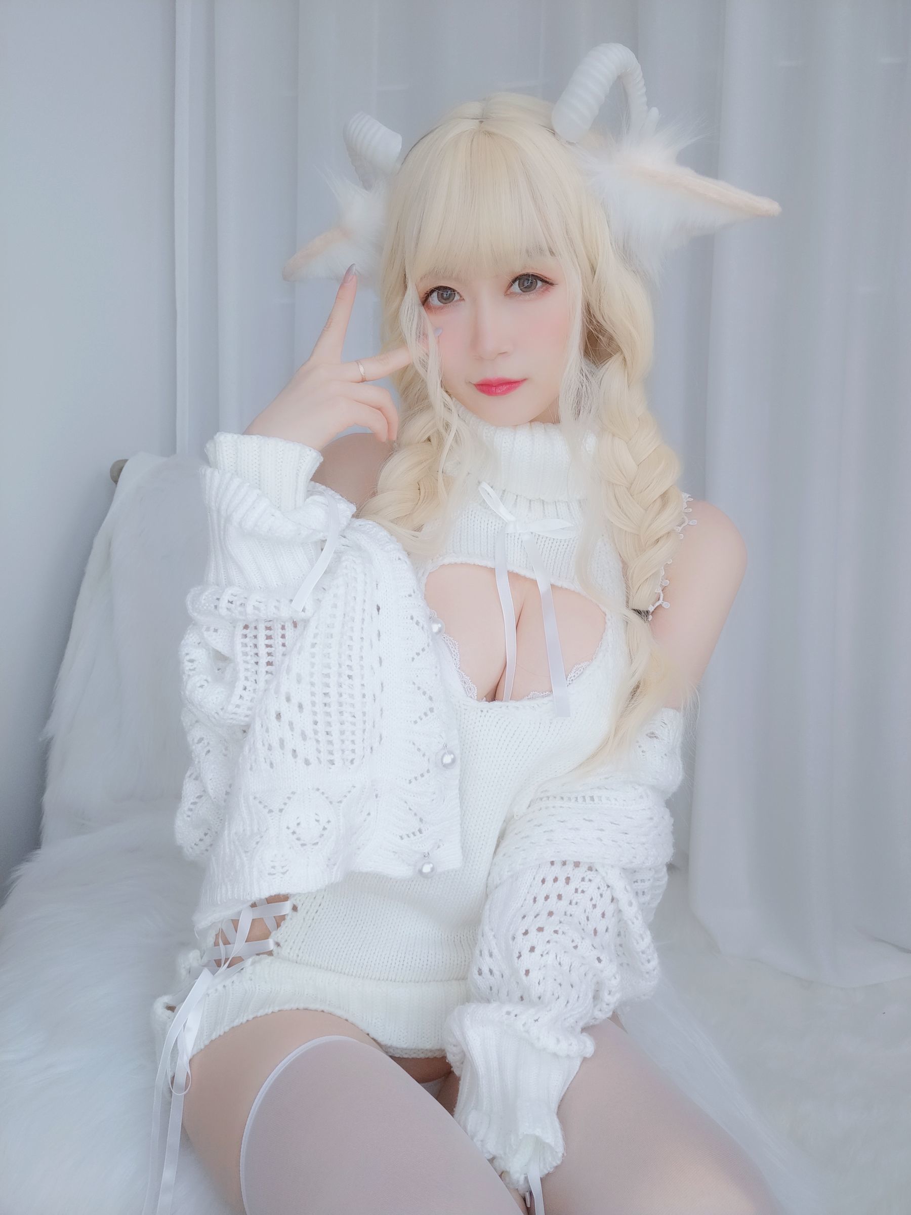 Coser小姐姐白银 – 小白羊 Cosplay-第115张