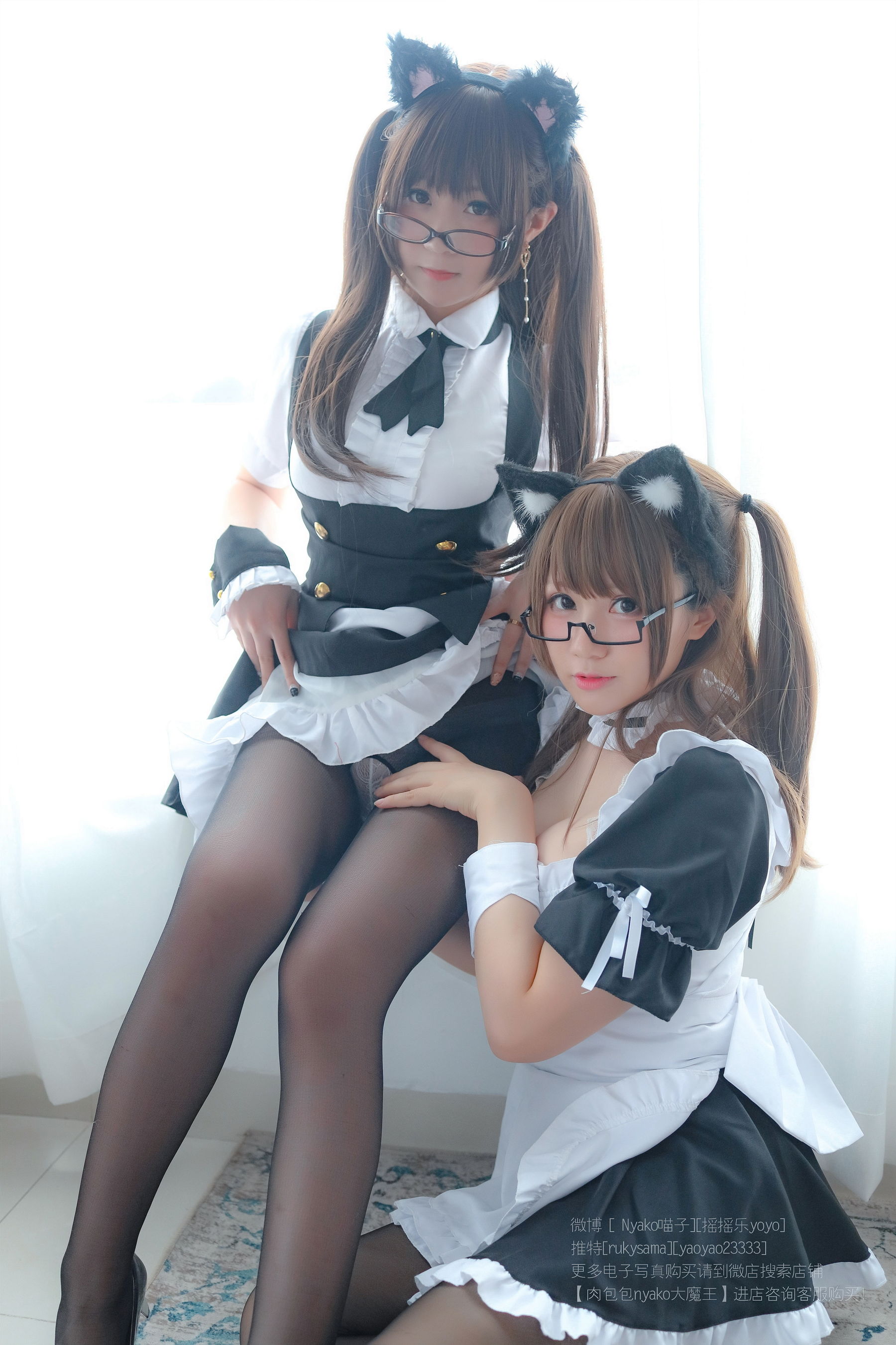 [萝莉COS] 摇摇乐yoyoNyako喵子 – 诱人女仆 Cosplay-第105张